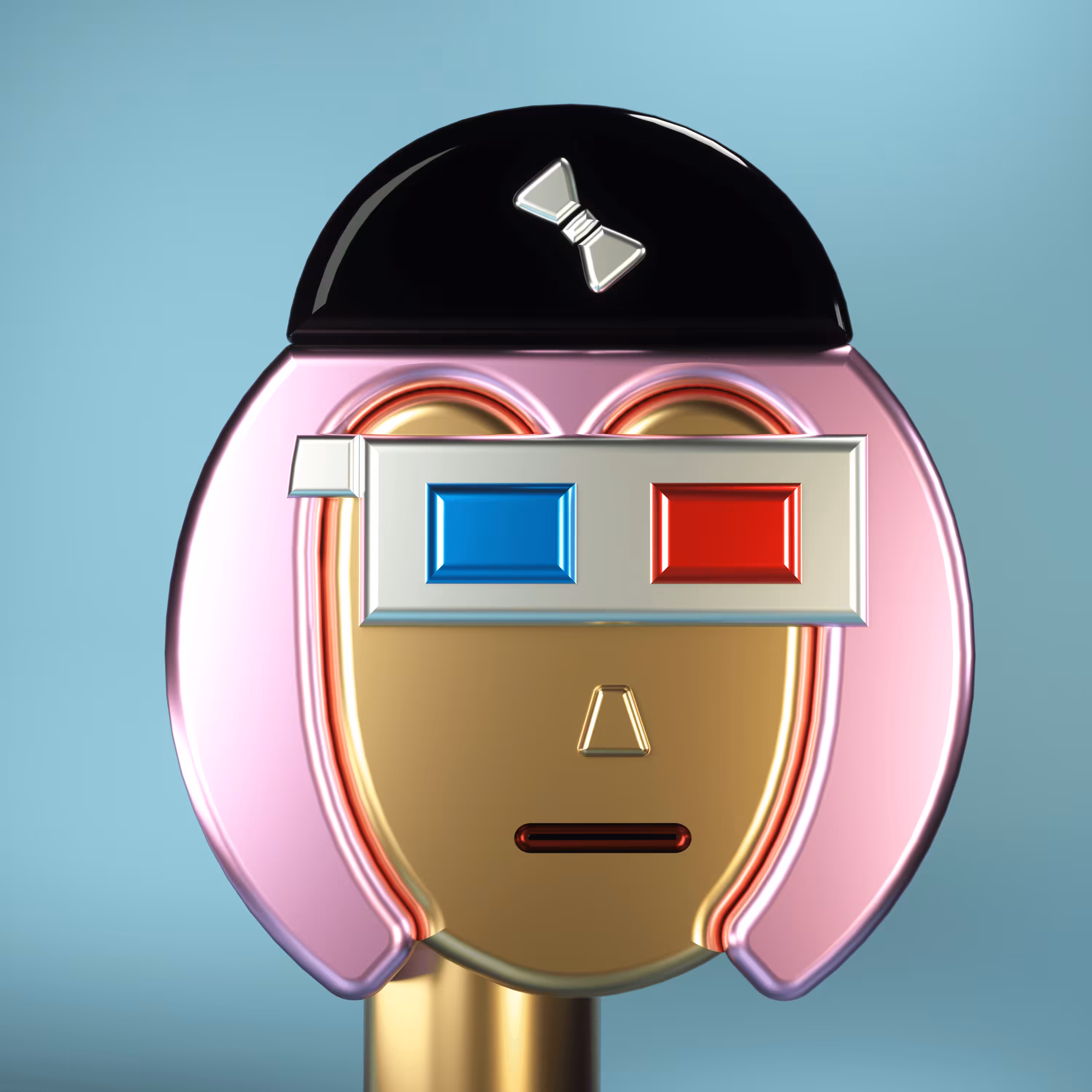 3D Chrome Punks: 3D Chrome Punk #0689