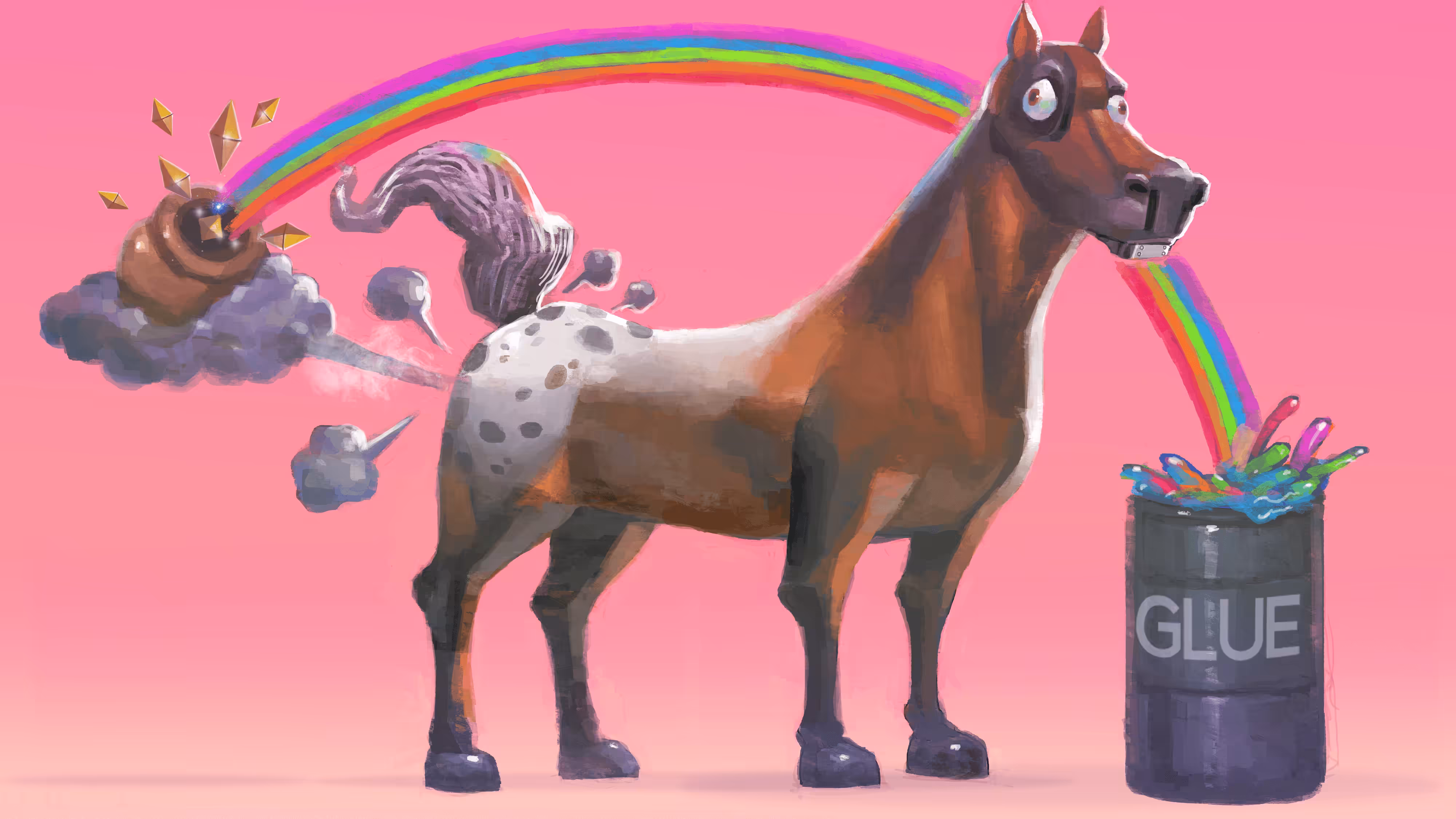 Rainbow Horse