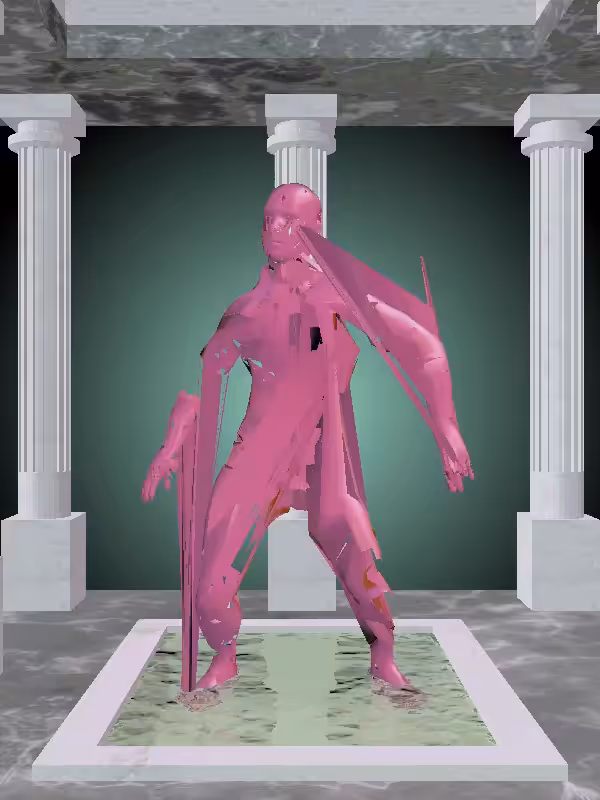 HeavenComputer: The Dancing Sharp Magenta Man #2053