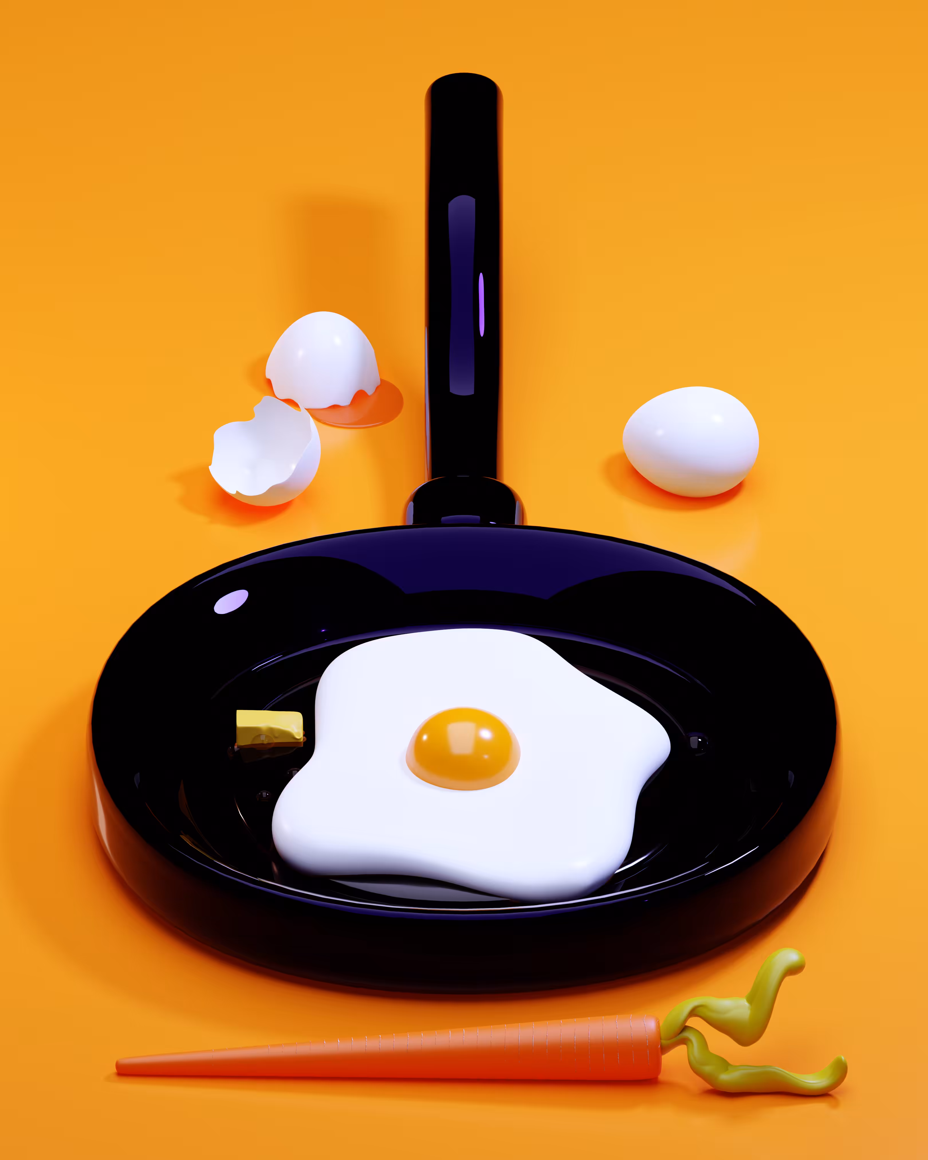 Carrot And The Eggs