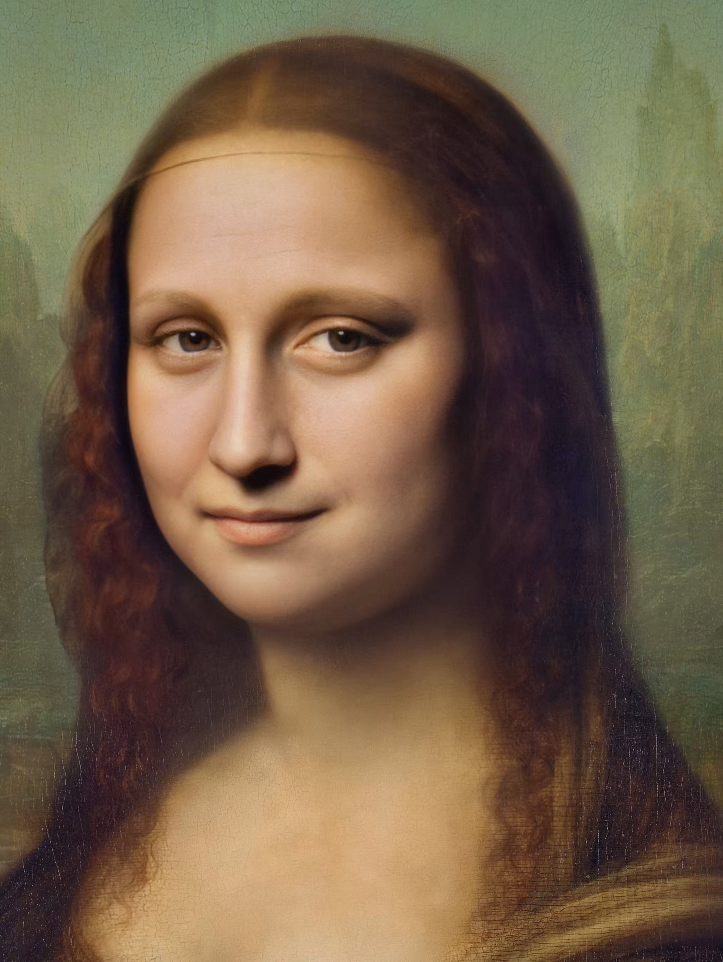 Oil on Wood in Latent Space on Blockchain