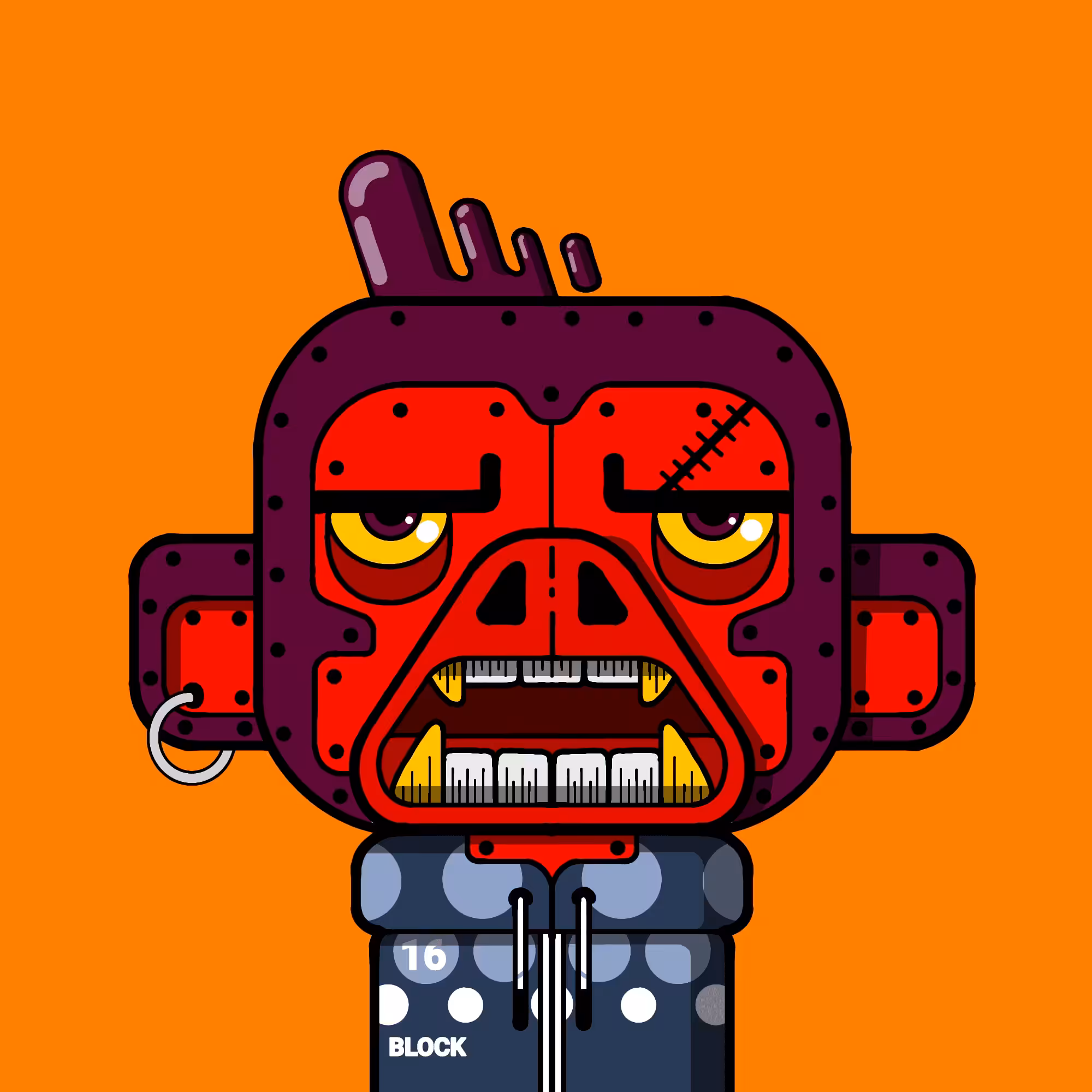 monkey block #016