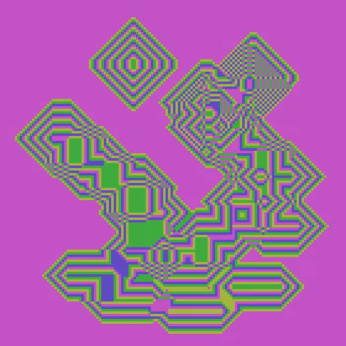 Superimposed Octagonal Pyramids #9
