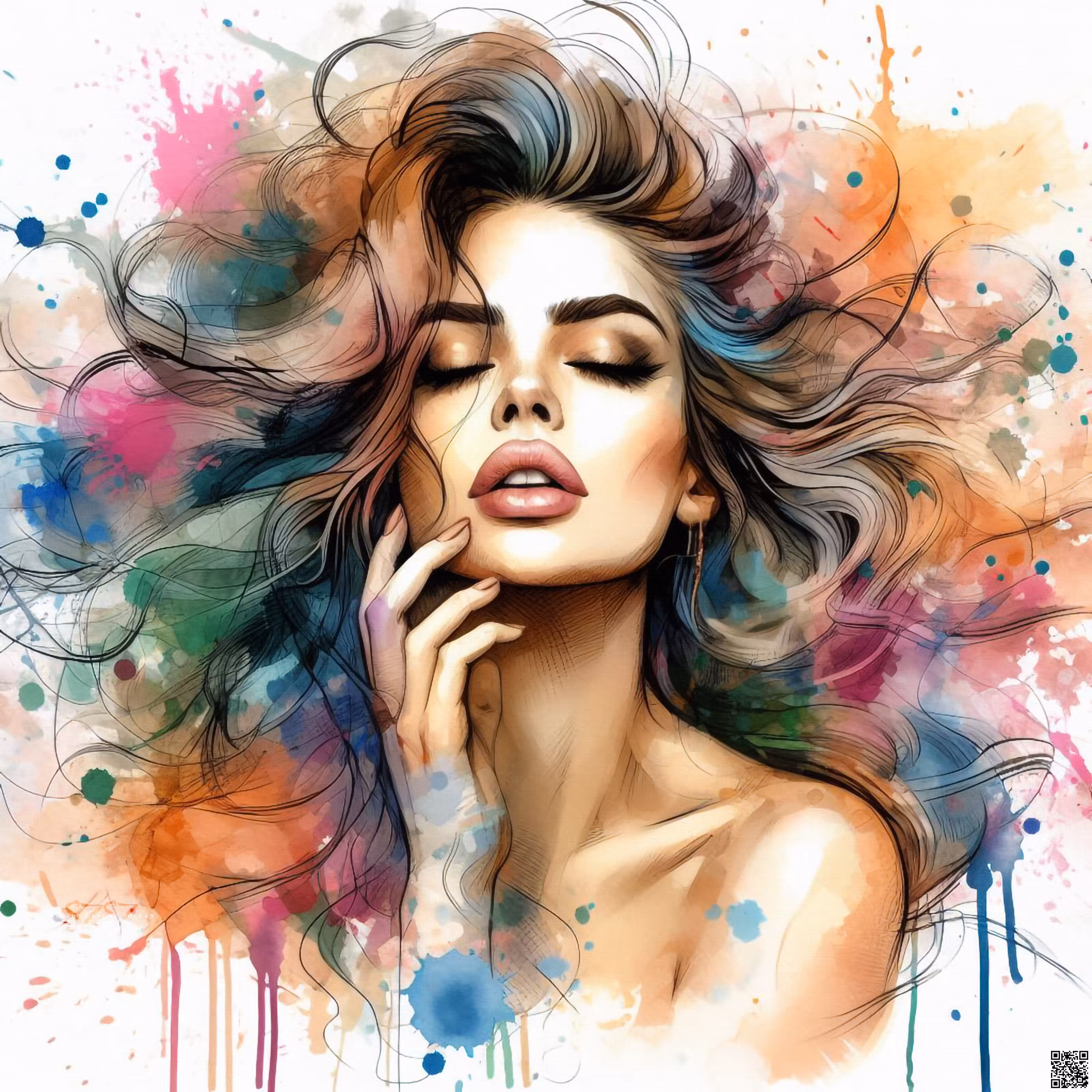🎨Feminine Beauty in Paint#37