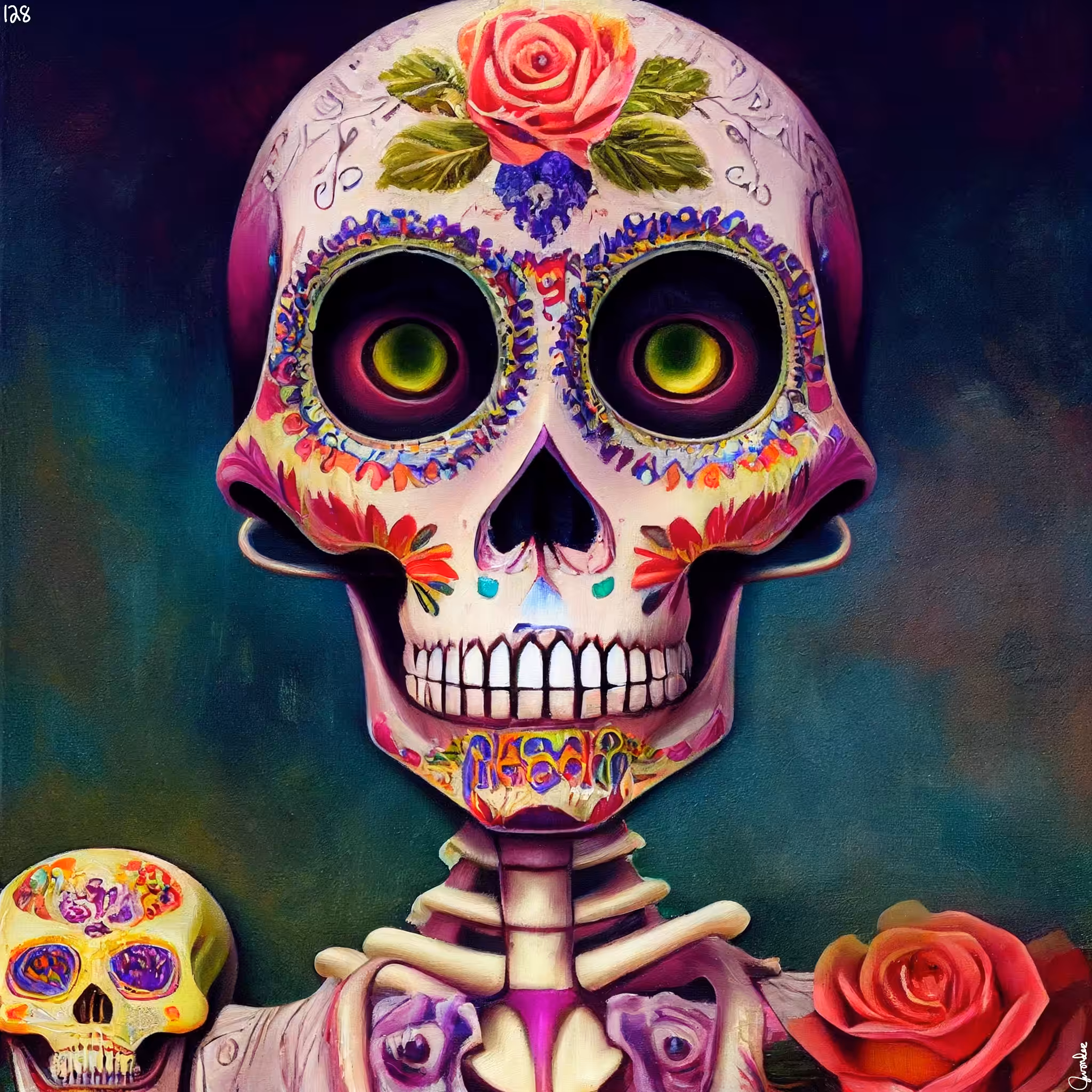 sugar skull #128