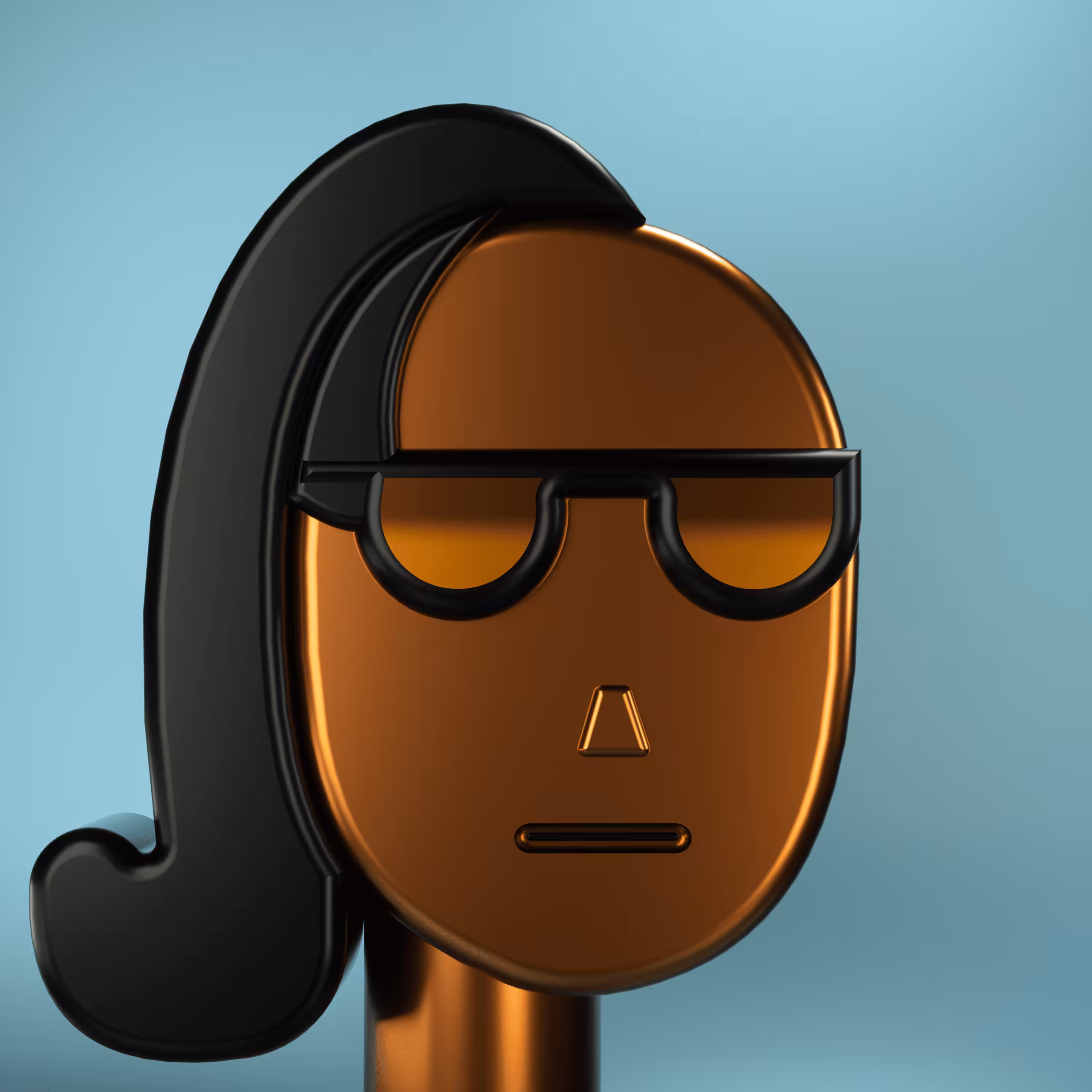 3D Chrome Punks: 3D Chrome Punk #1036