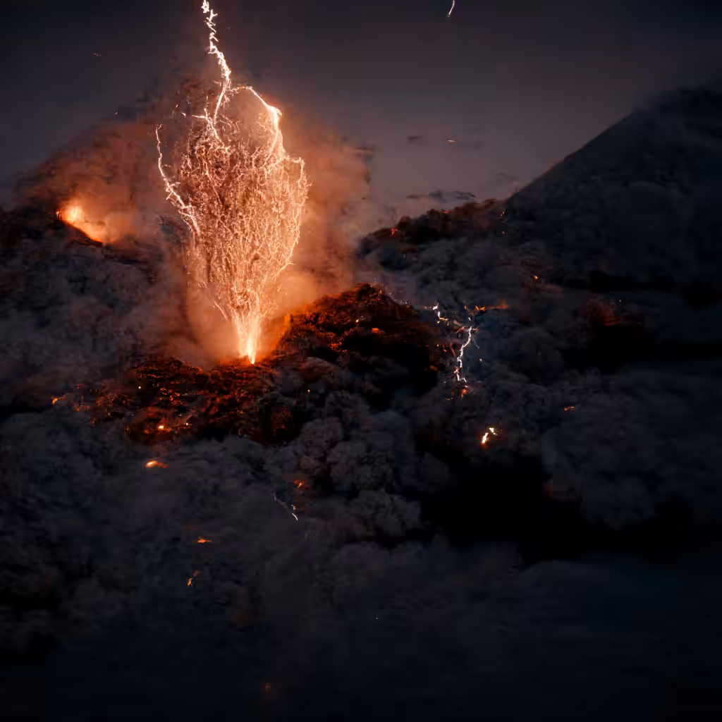Volcanic Lightning