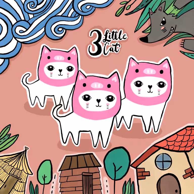 Three little cats