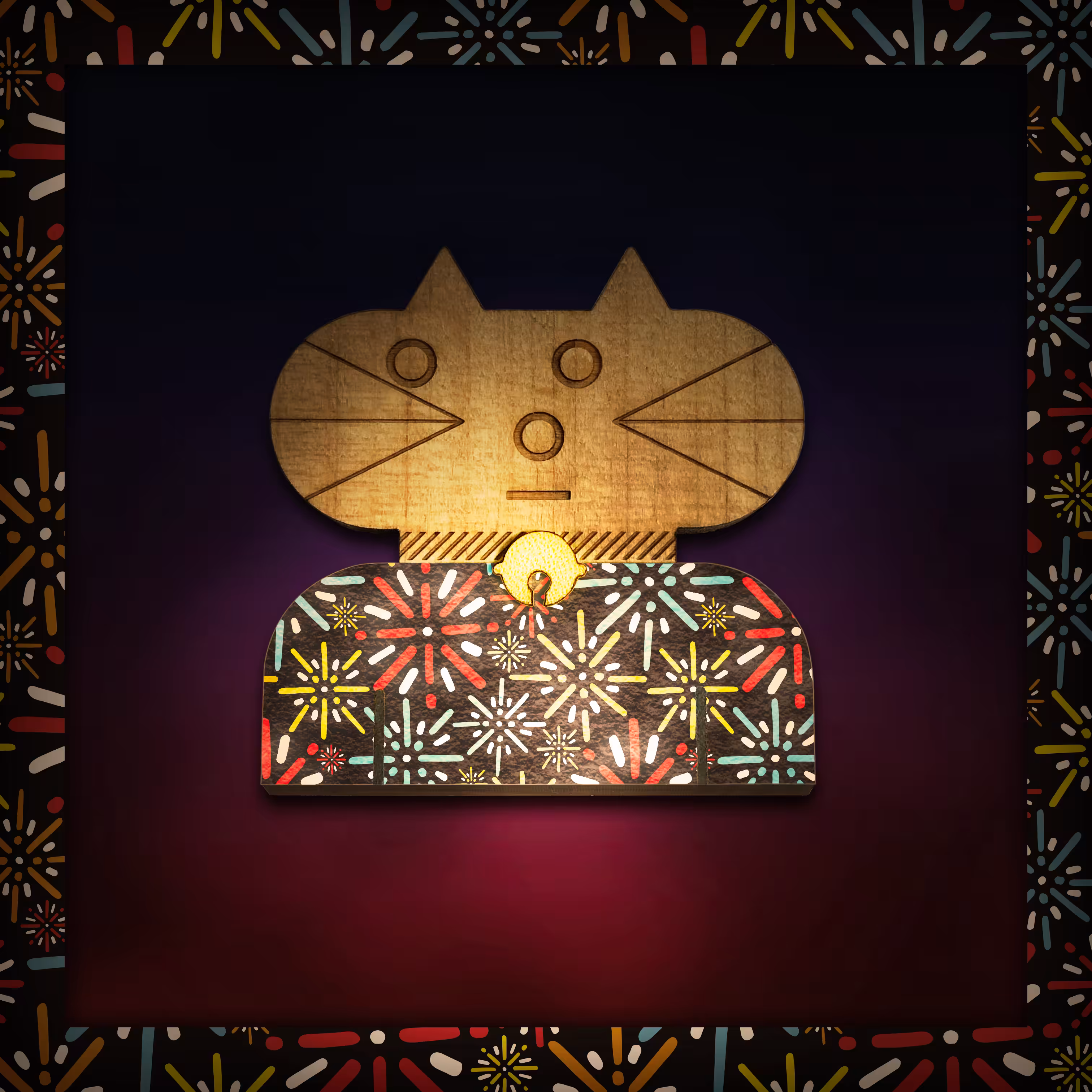 Pattern cat #005_fireworks