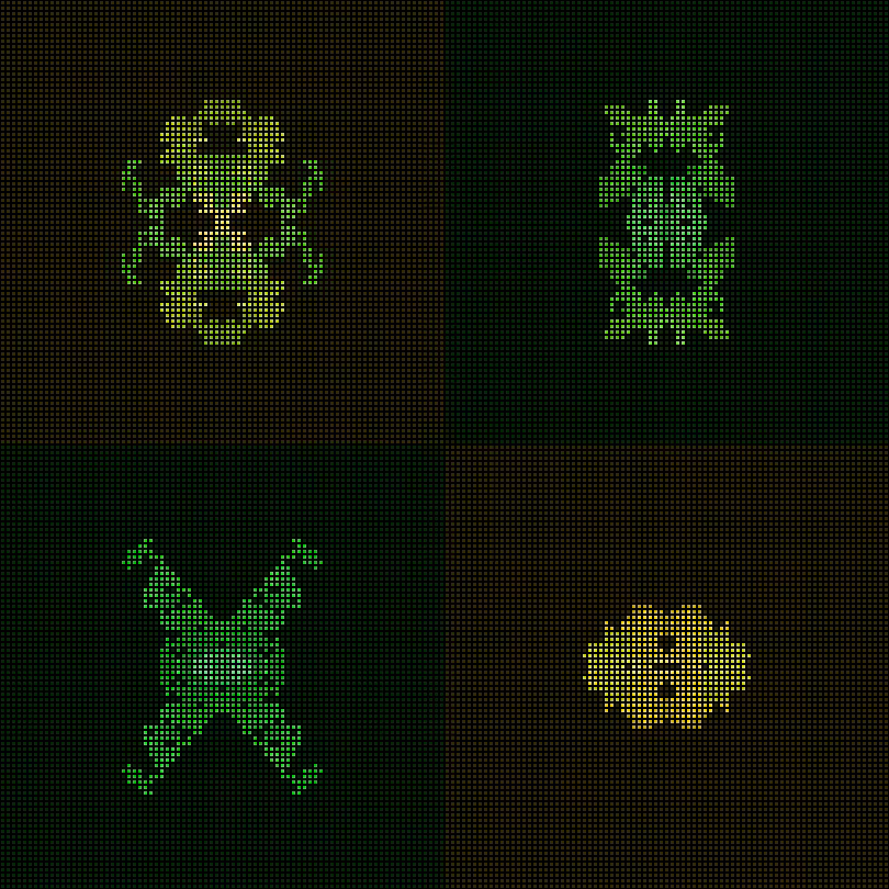Dither Creatures 2x2 #5