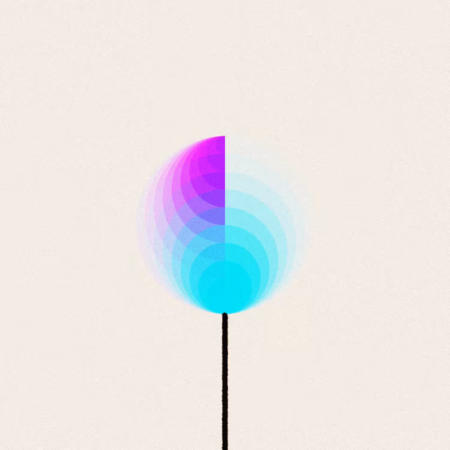 Fx(hash) Generative Birthday Candle #129