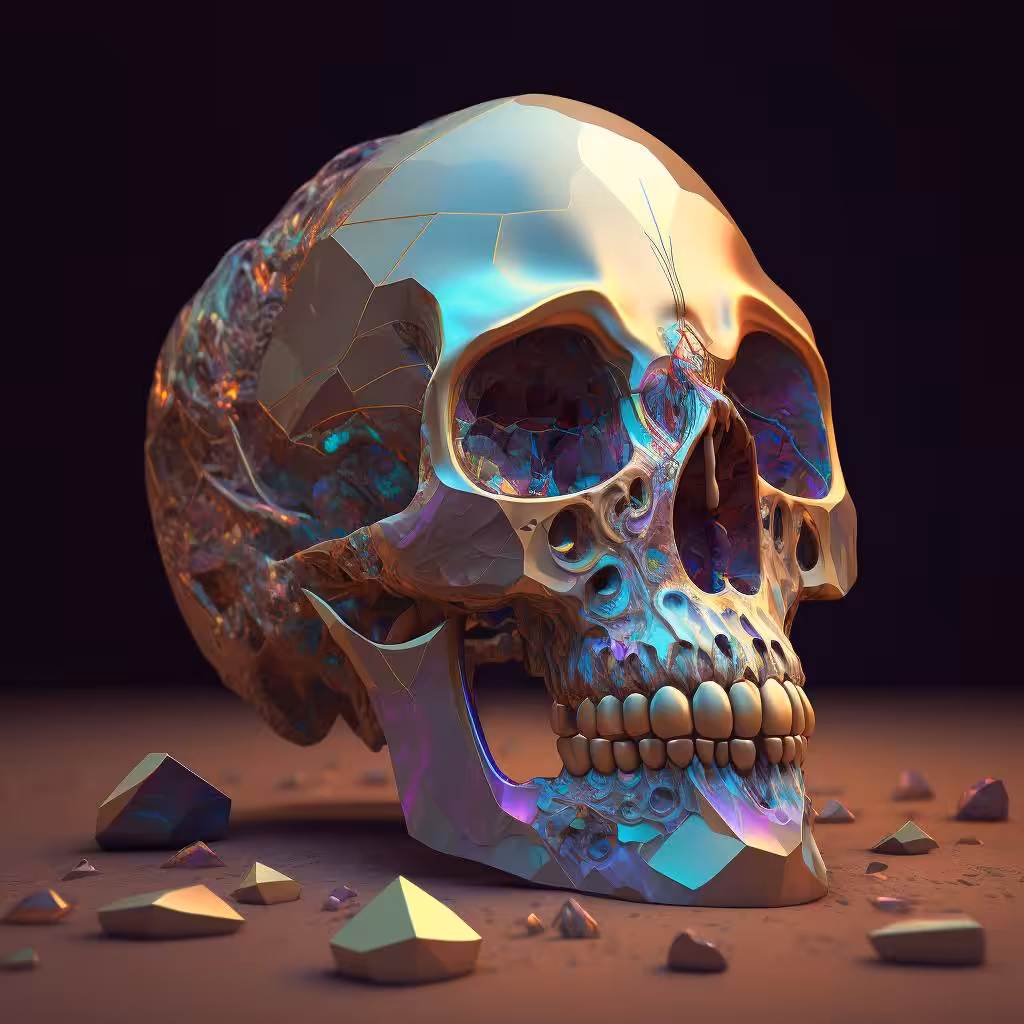 Opal skull #7