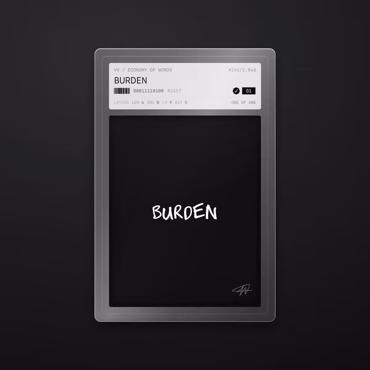 BURDEN · #245