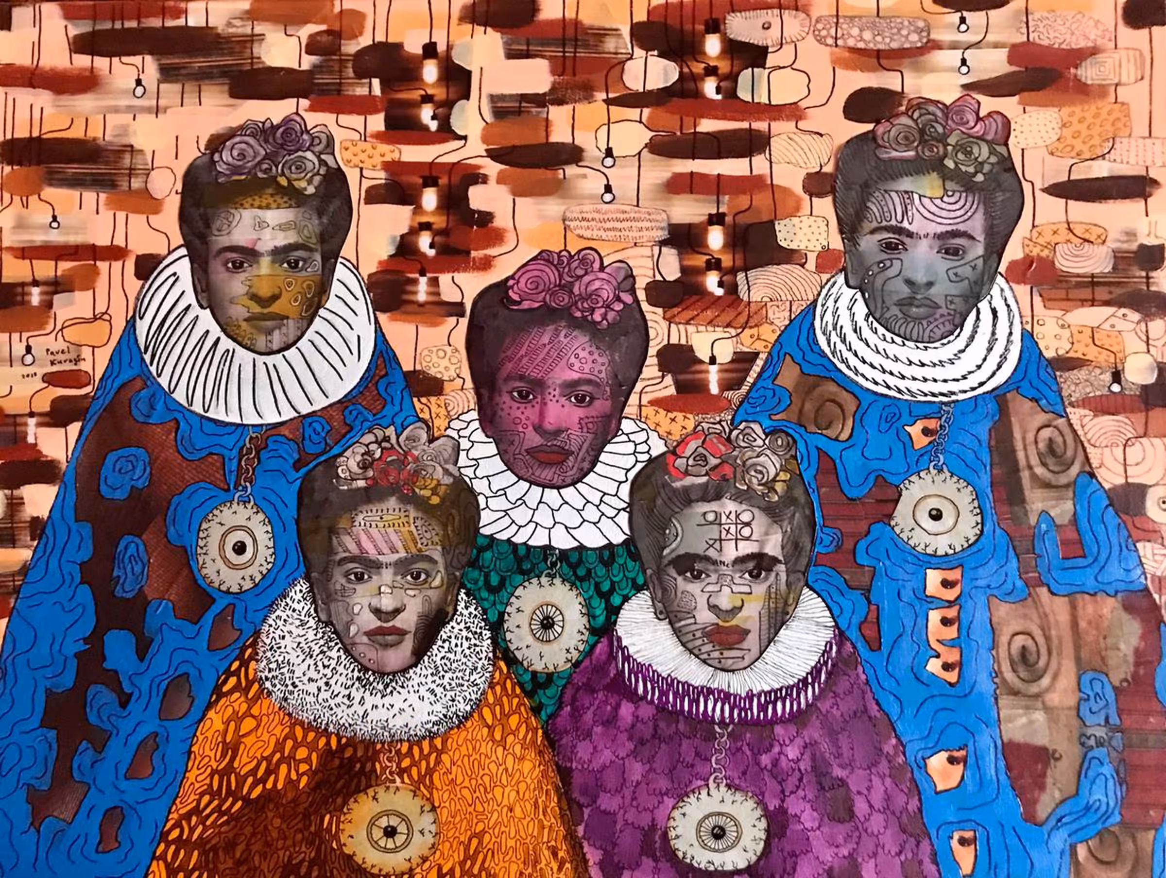 Five sisters of Frida Kahlo