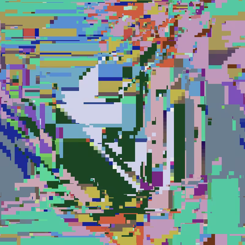 Cascade automata, pixel nature #32