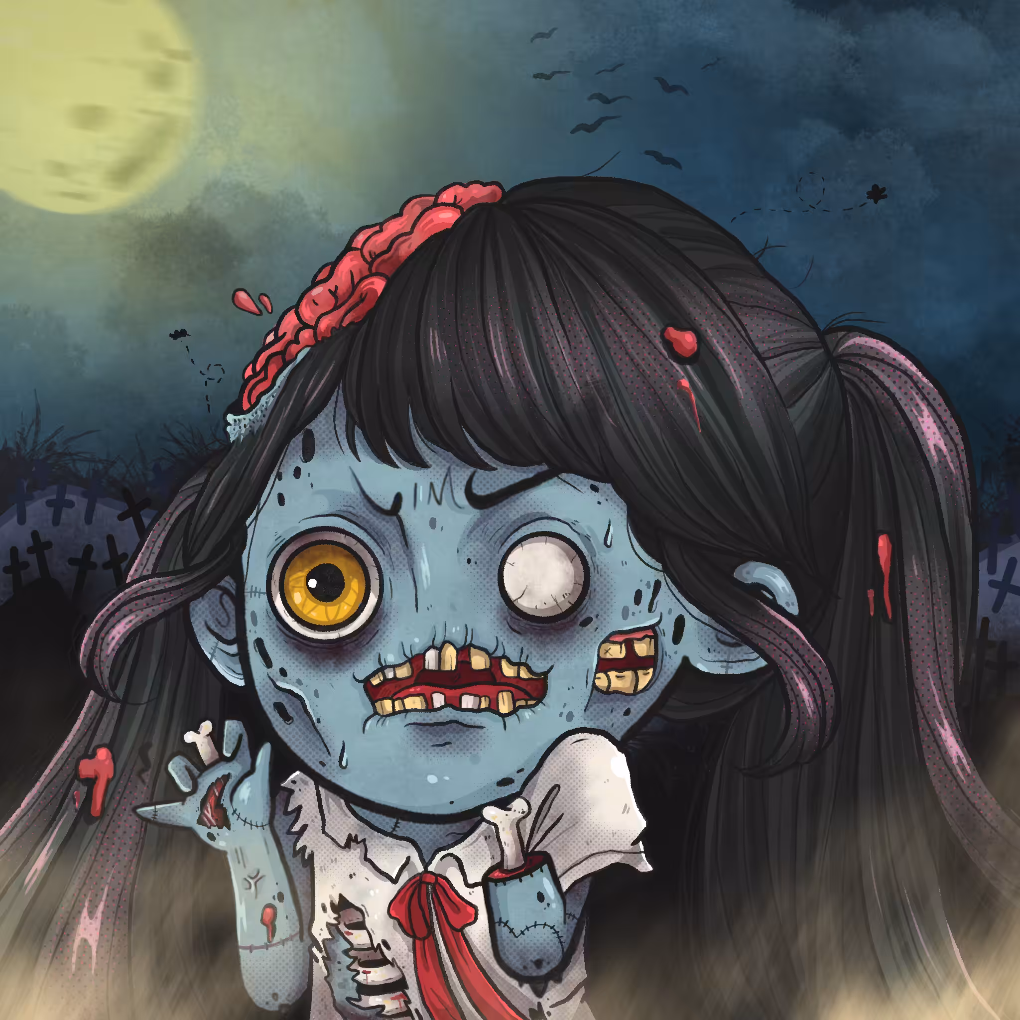 MISSING NOSE ZOMBIE