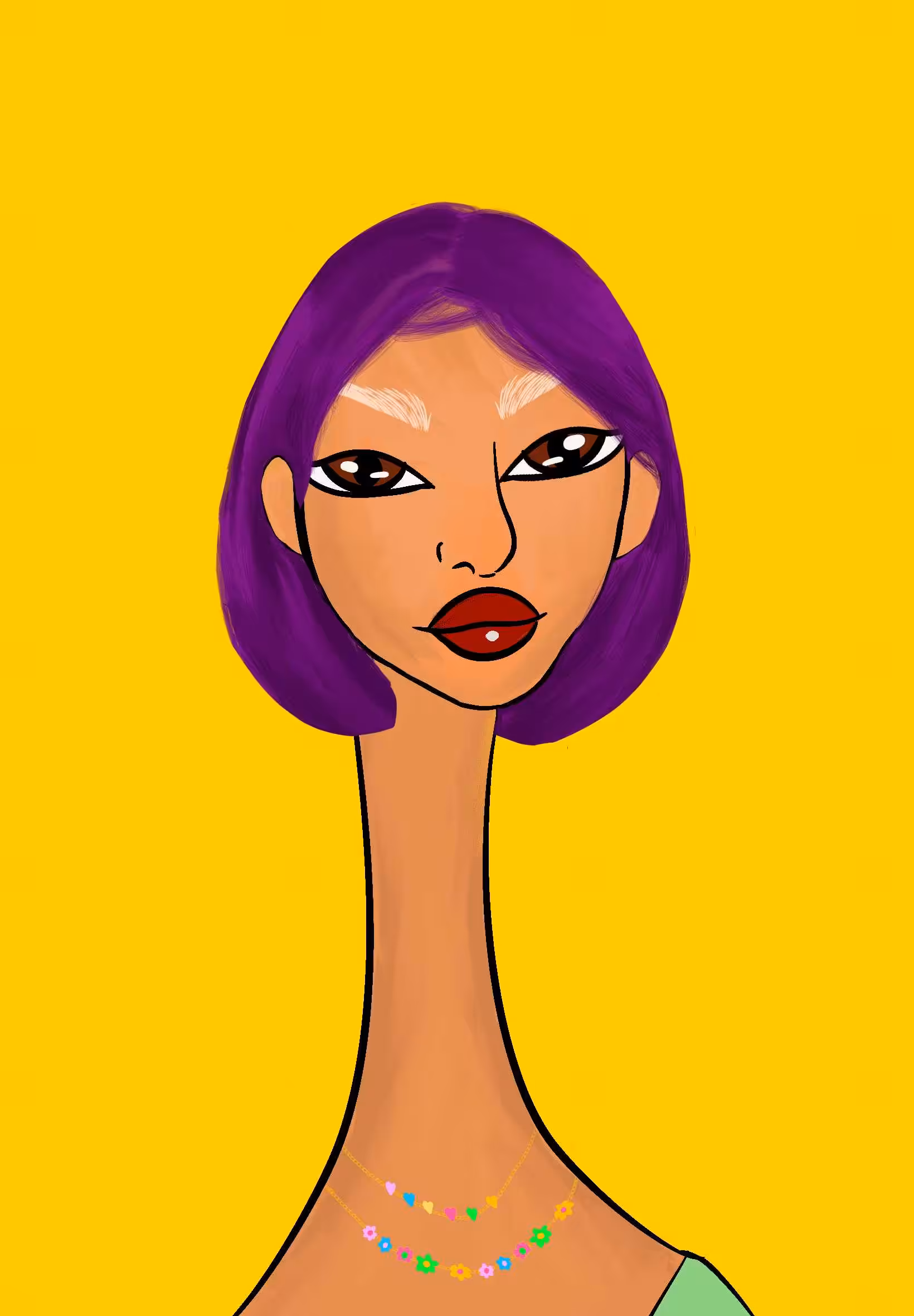 Long Neckie Lady #2268