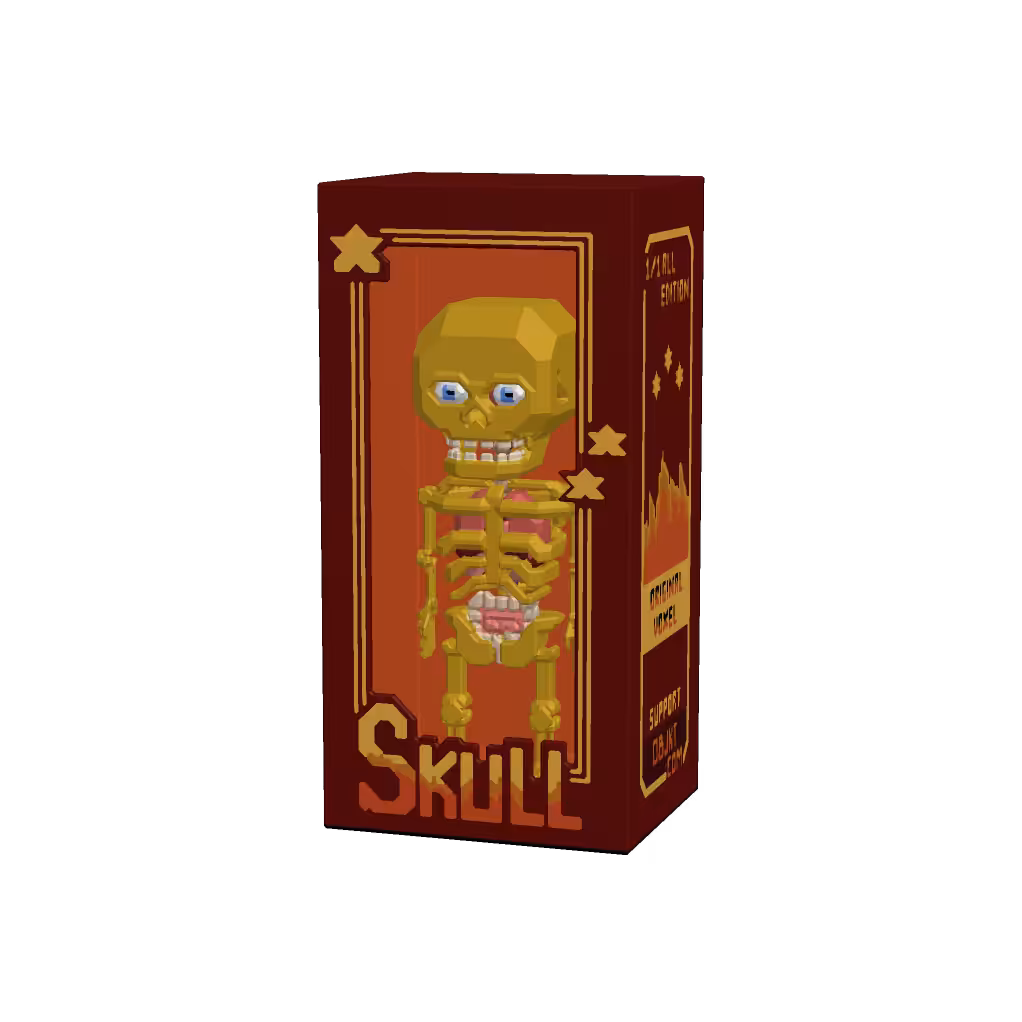 Kareka 3D - Gold Skull 