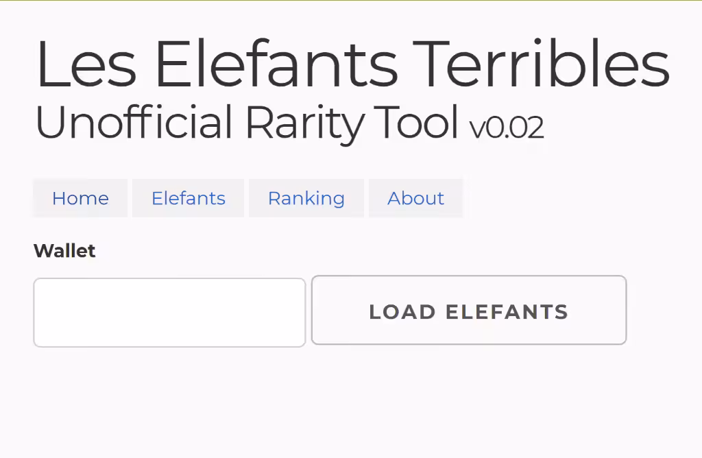 Les Elefants Terribles Unofficial Rarity Tool v0.02