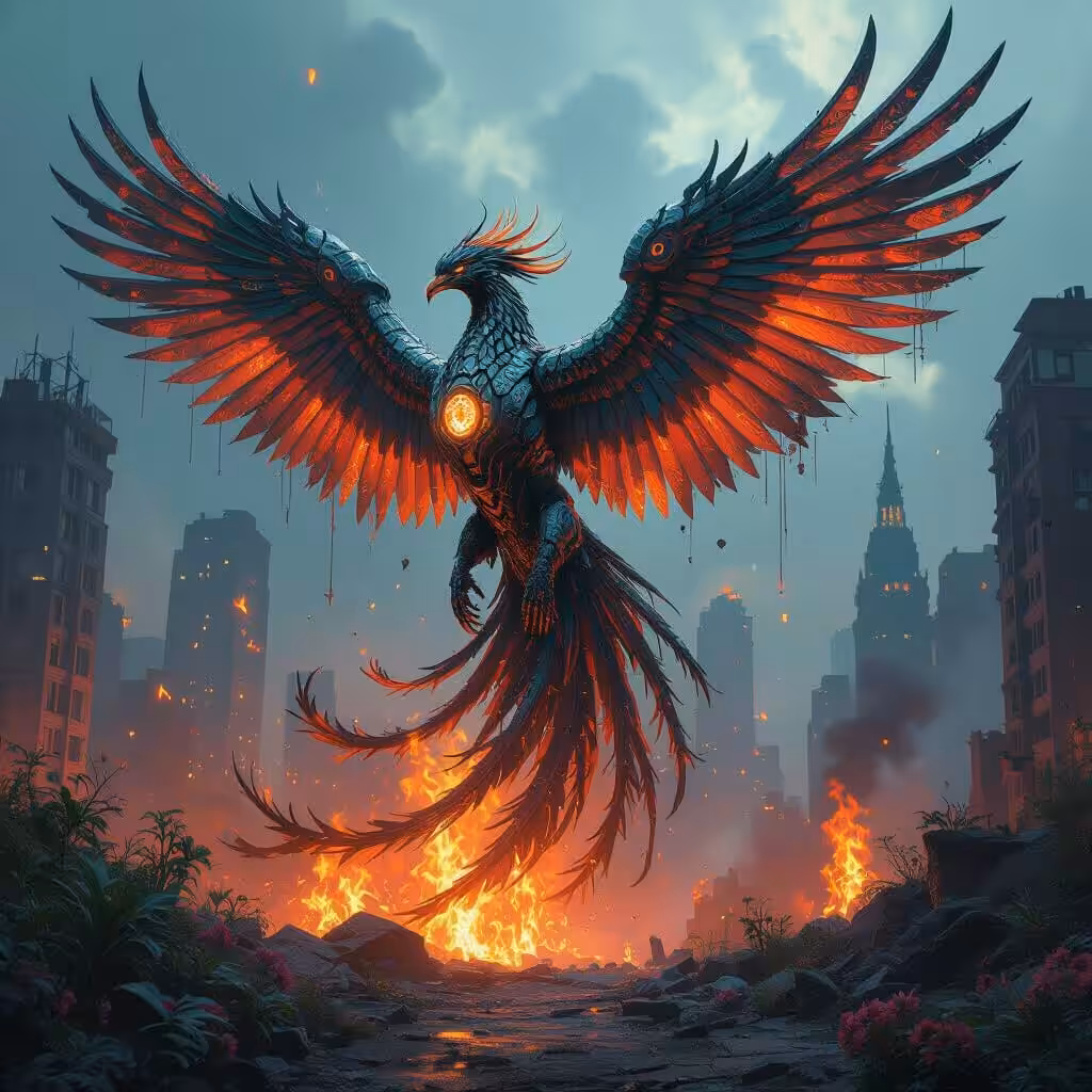 NightCafe Creations: Phoenix 3