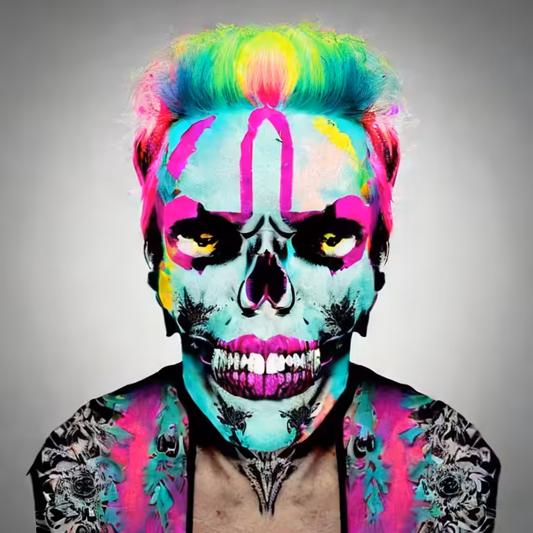 Cotton Candy Skull #166