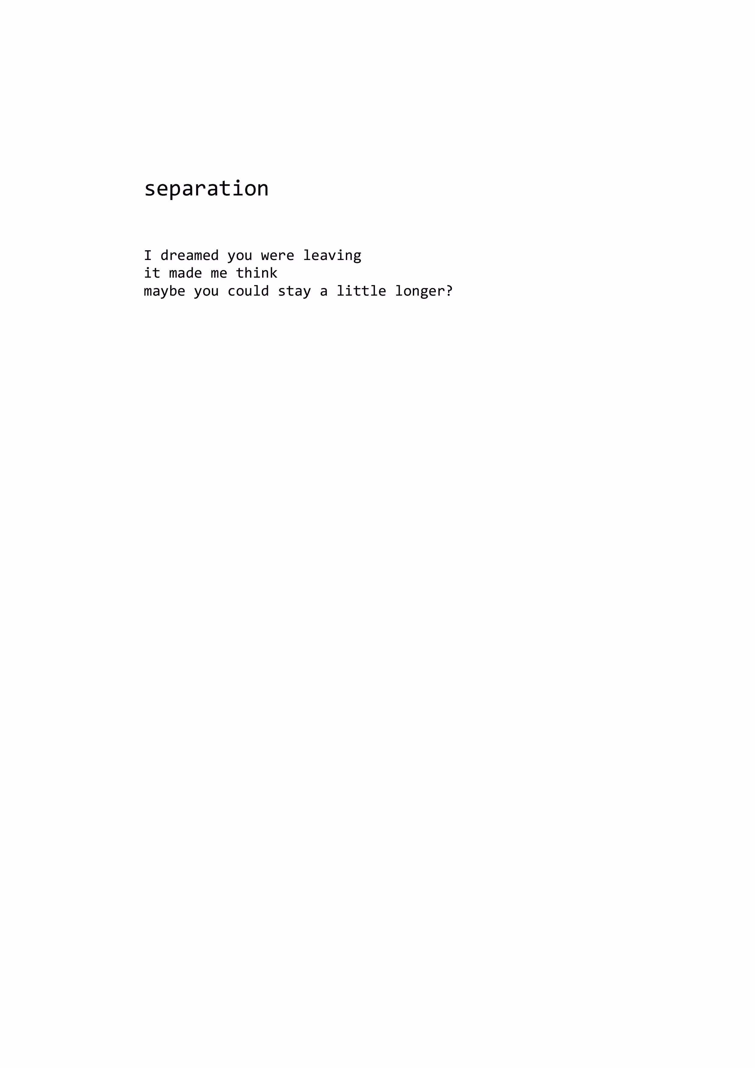 separation