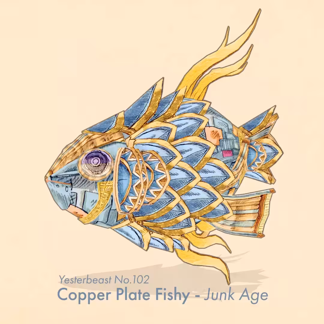 Yesterbeasts Series - The Copper Plate Fishy