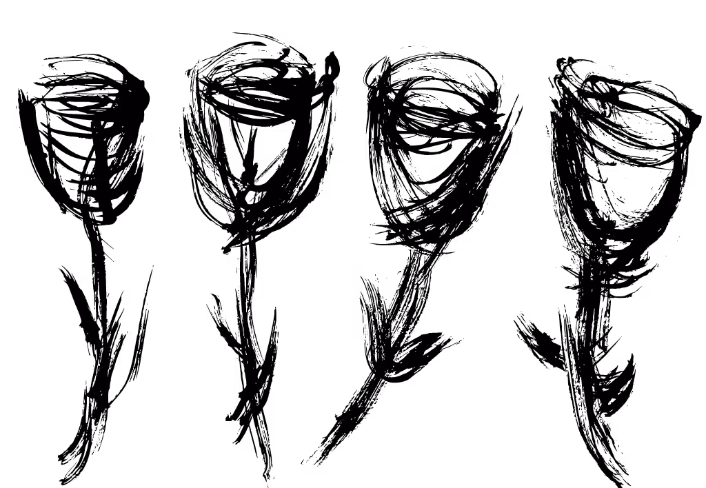 four flowers . svg