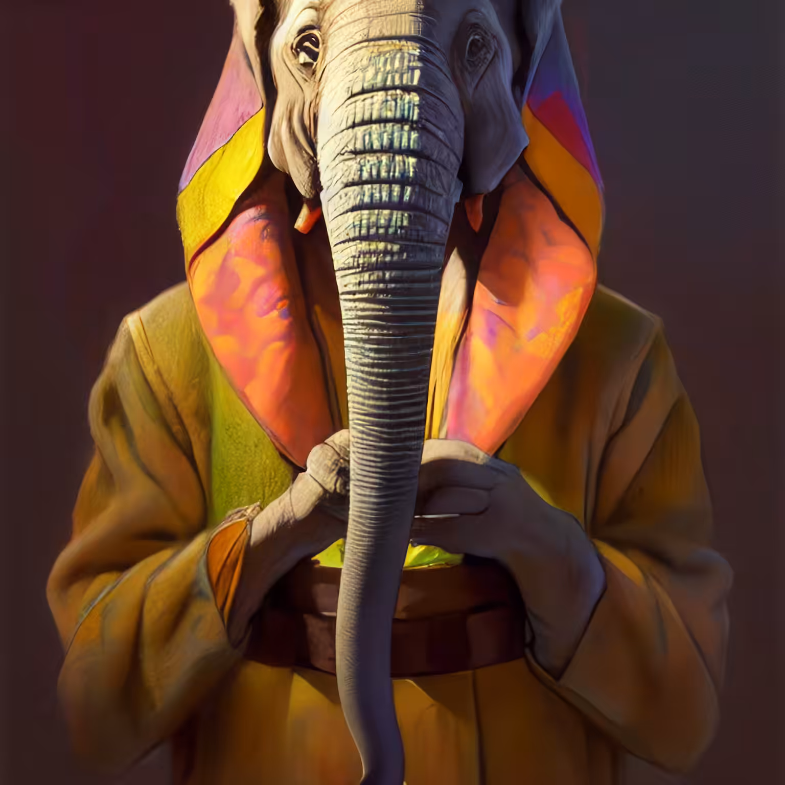Adorable Furry Creature Collection: Furry Elephant 0674