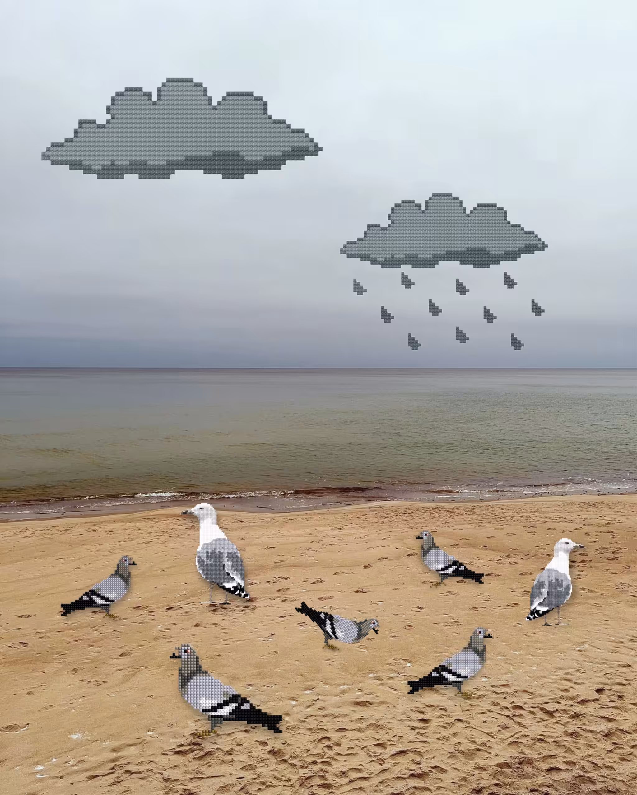 Seaside Feast on a Gloomy Day