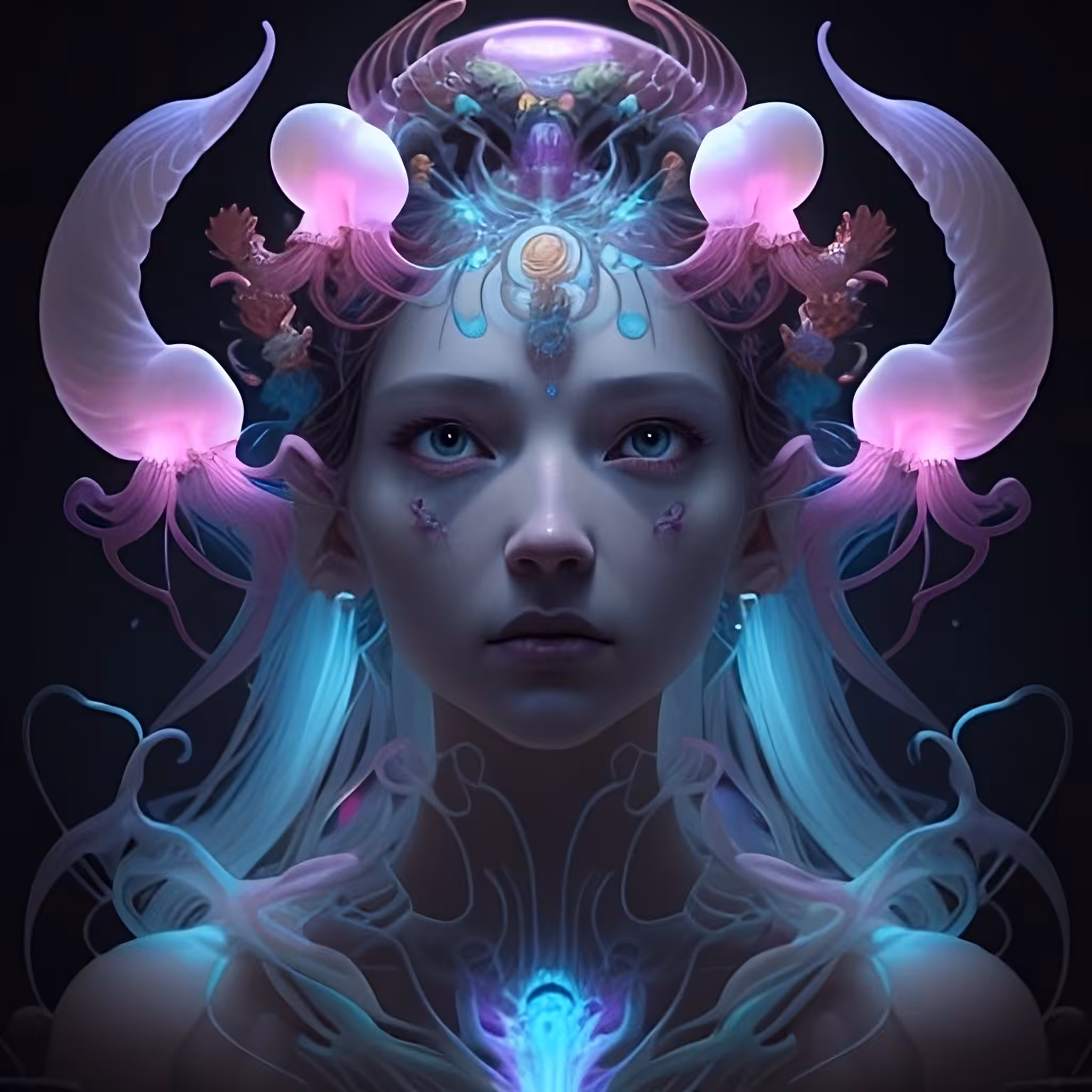 Art in the Age of AI: Page 249 - Feminine Enigma: Jellyfish