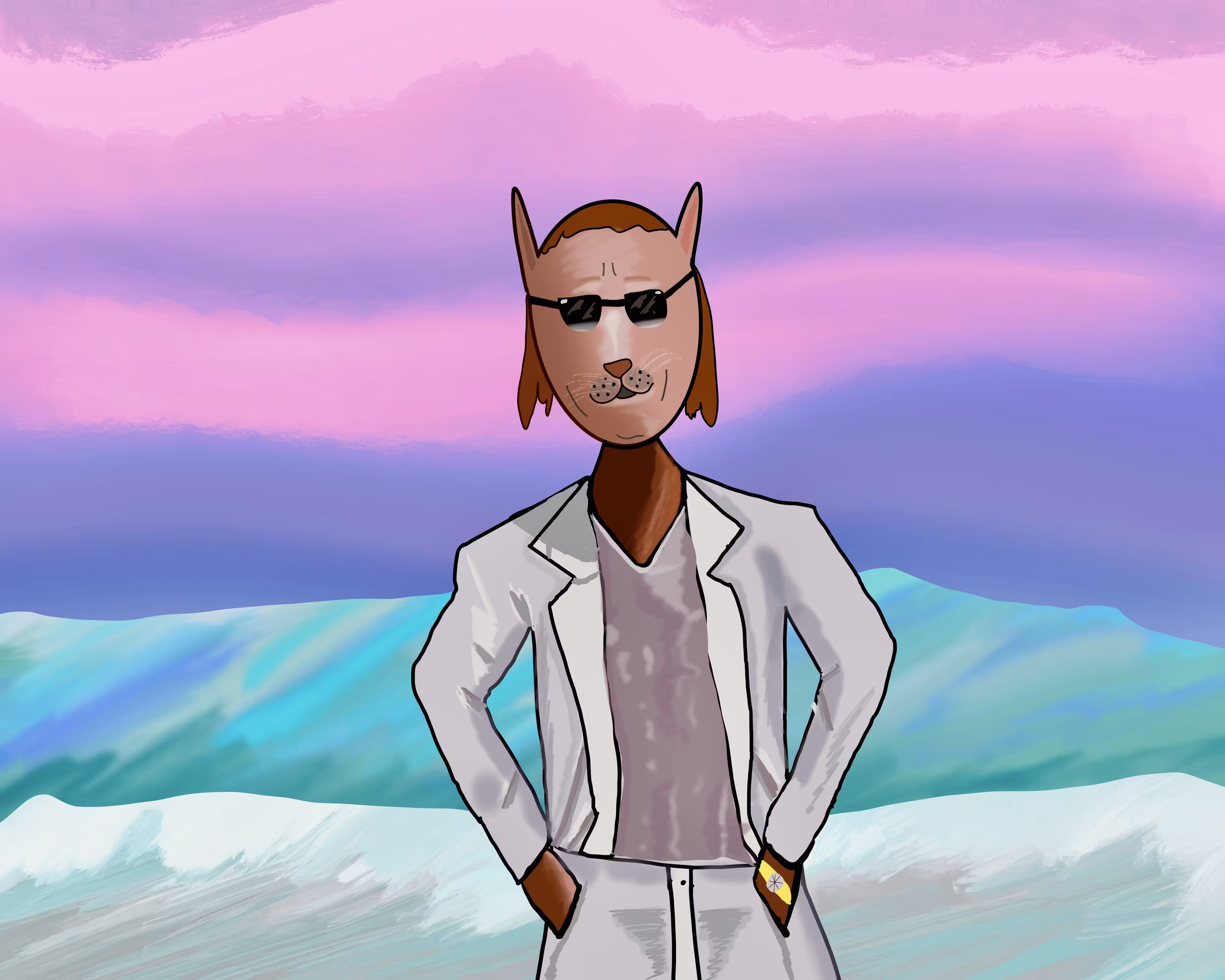 Don Johnson Miami Vice Cat