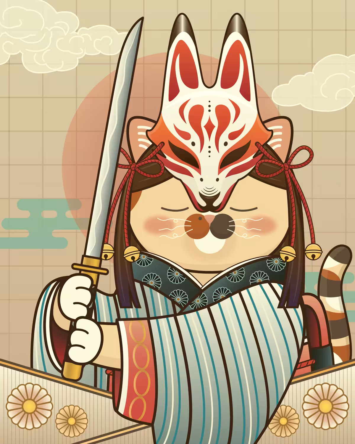 Samurai Cat