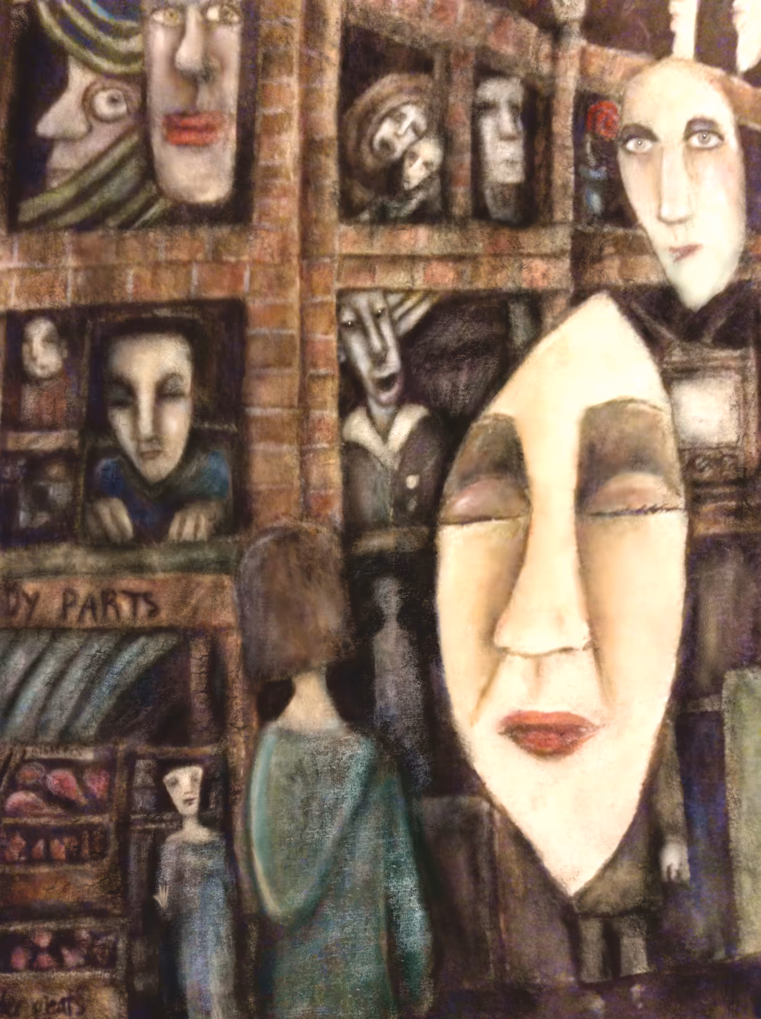 "Giant white faces come down from the sky and try to sell me their latest products. They are evil and smell"