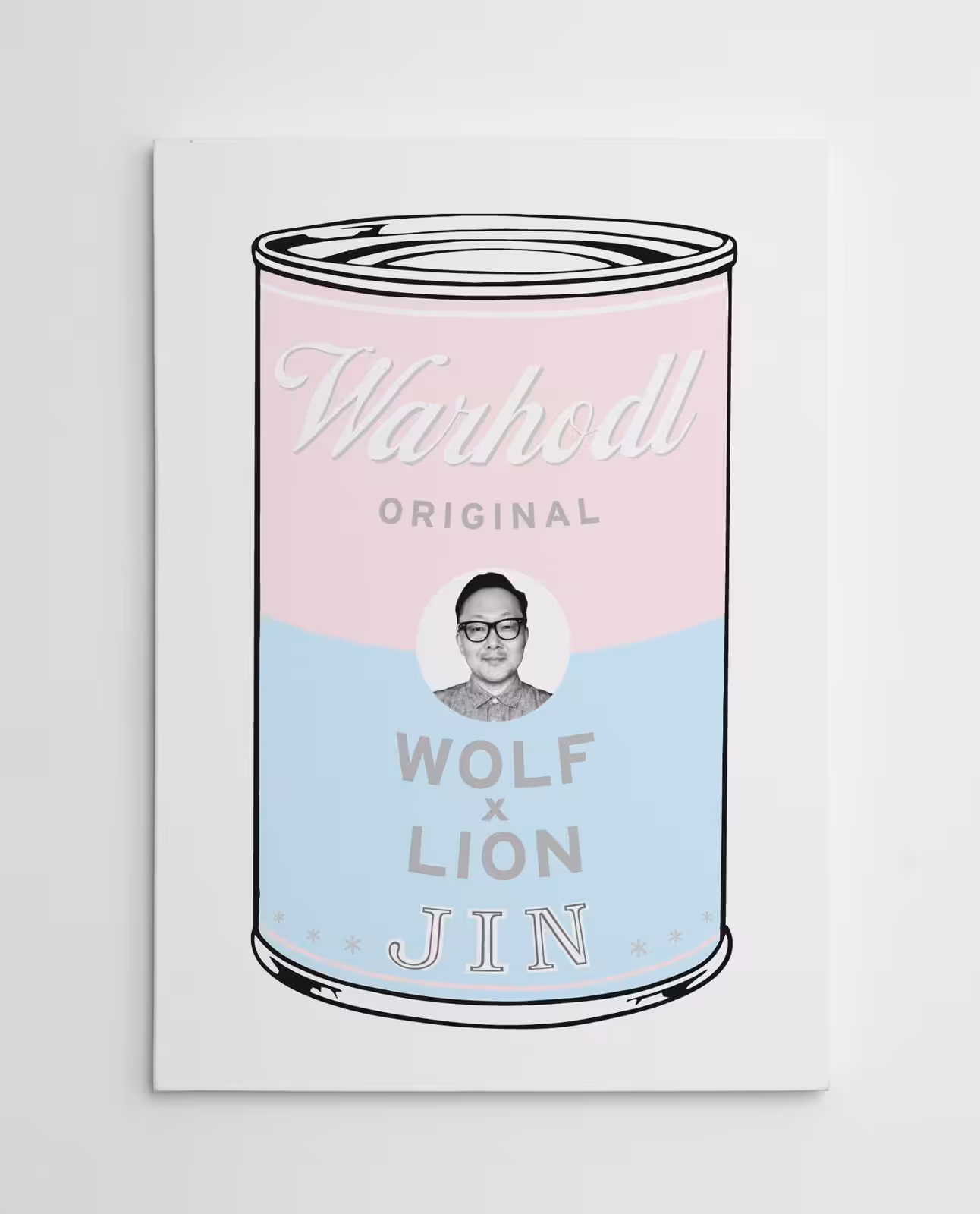 WARHODL Artist Proof Jin "WOLF x LION" Soup Can Edition of 20 