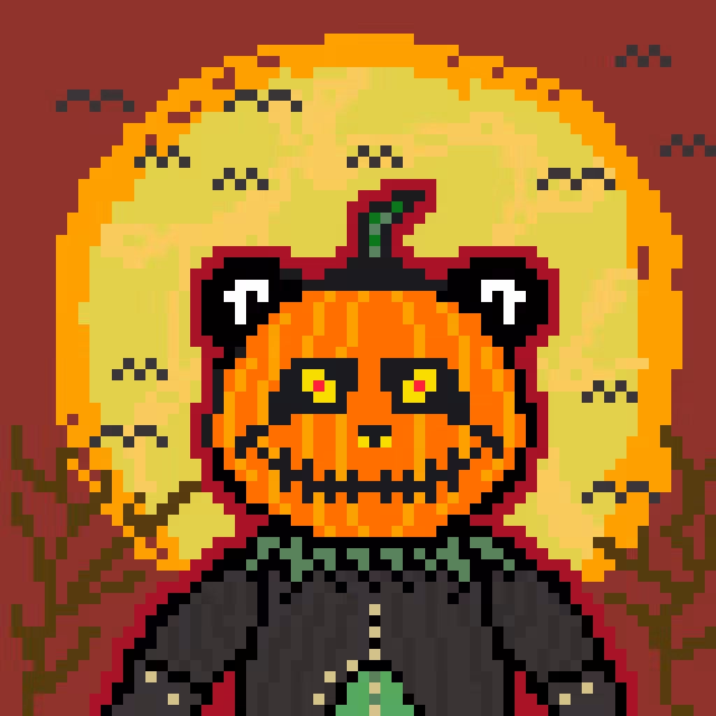 Jack-o Lantern Panda