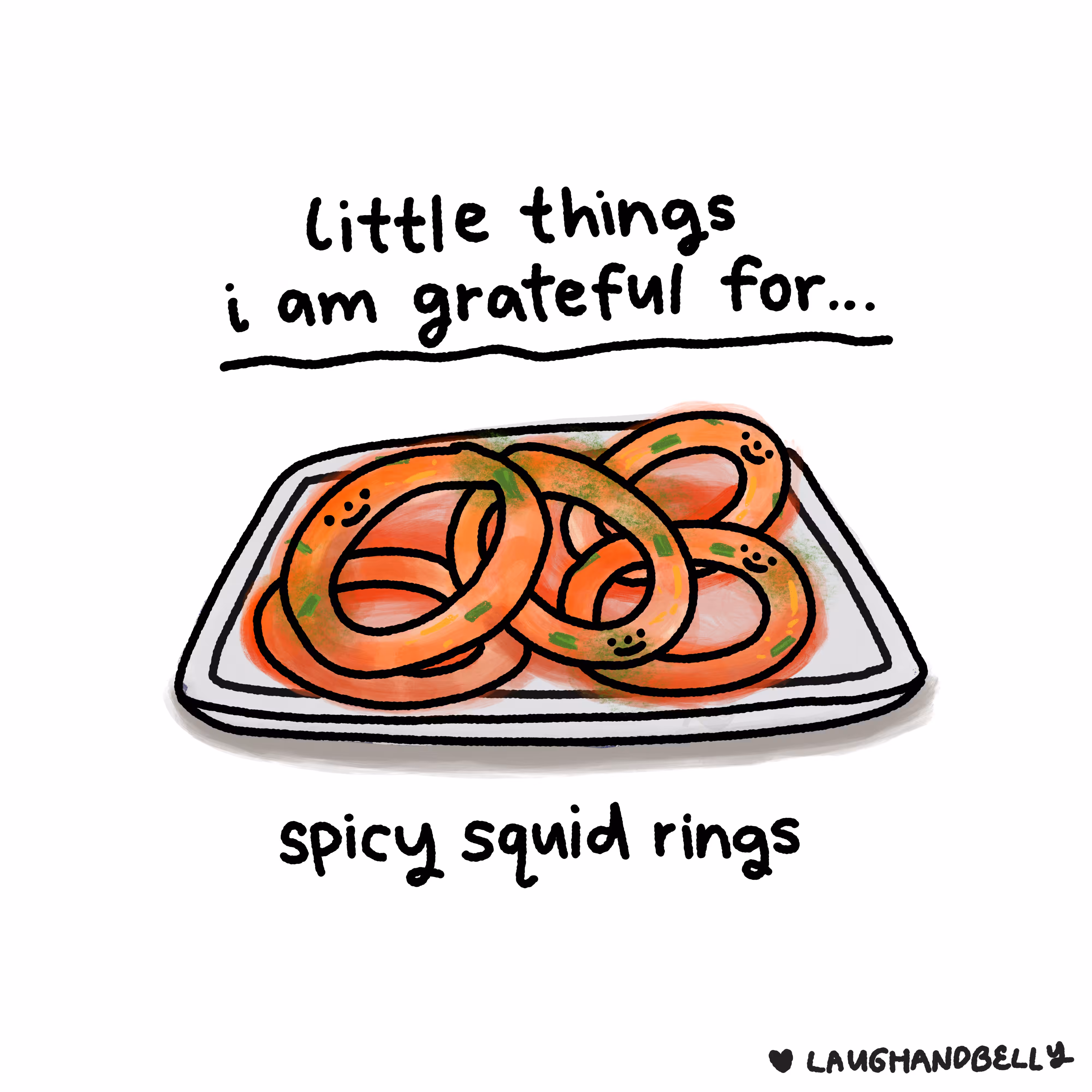little things i am grateful for: Spicy Squid Rings