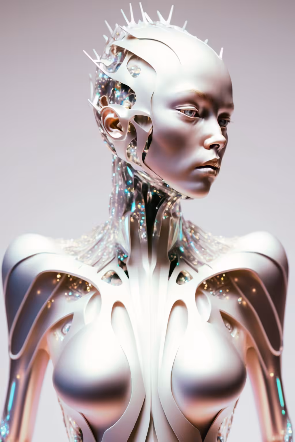 Pearlescent-Crystal Cyborg #1