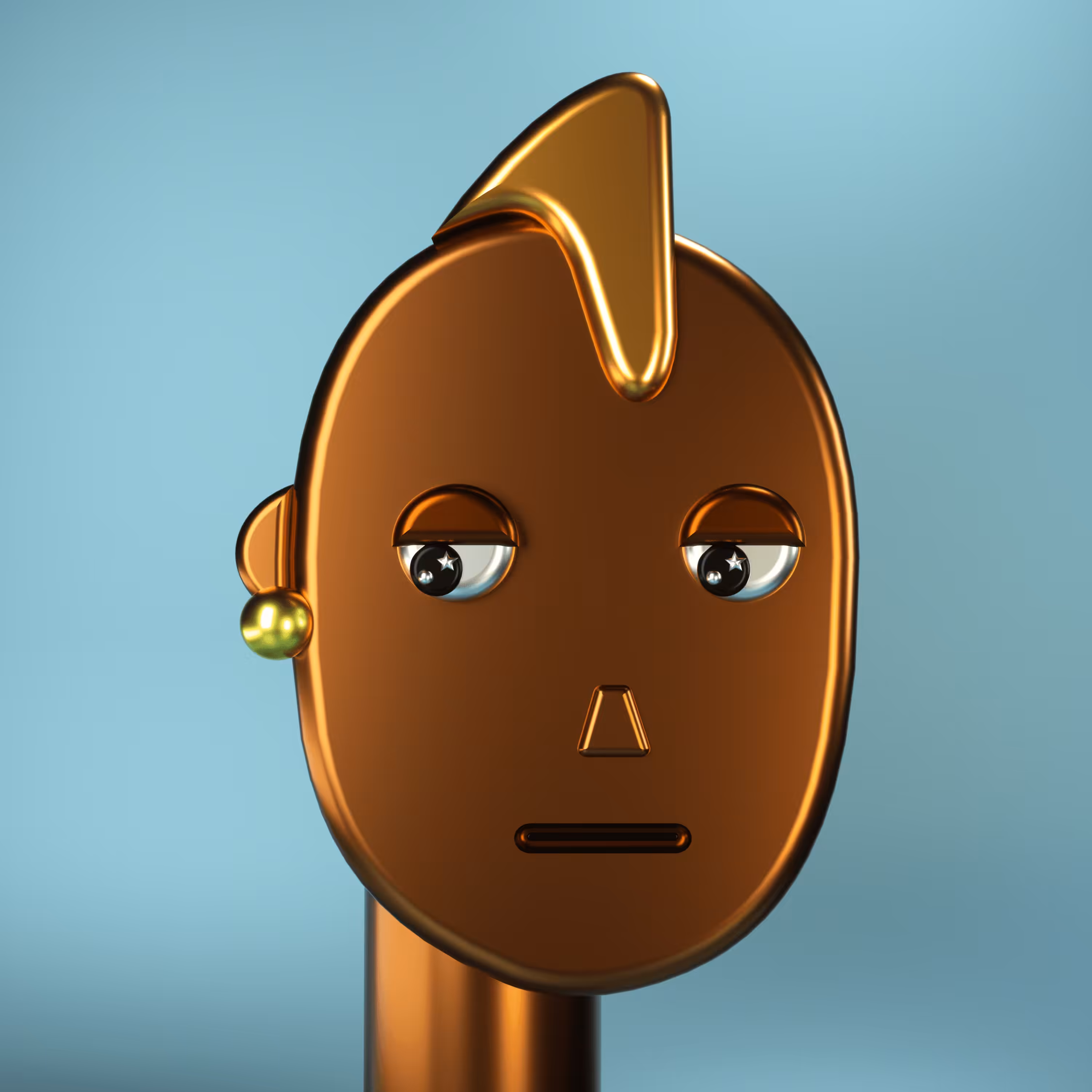3D Chrome Punks: 3D Chrome Punk #0109