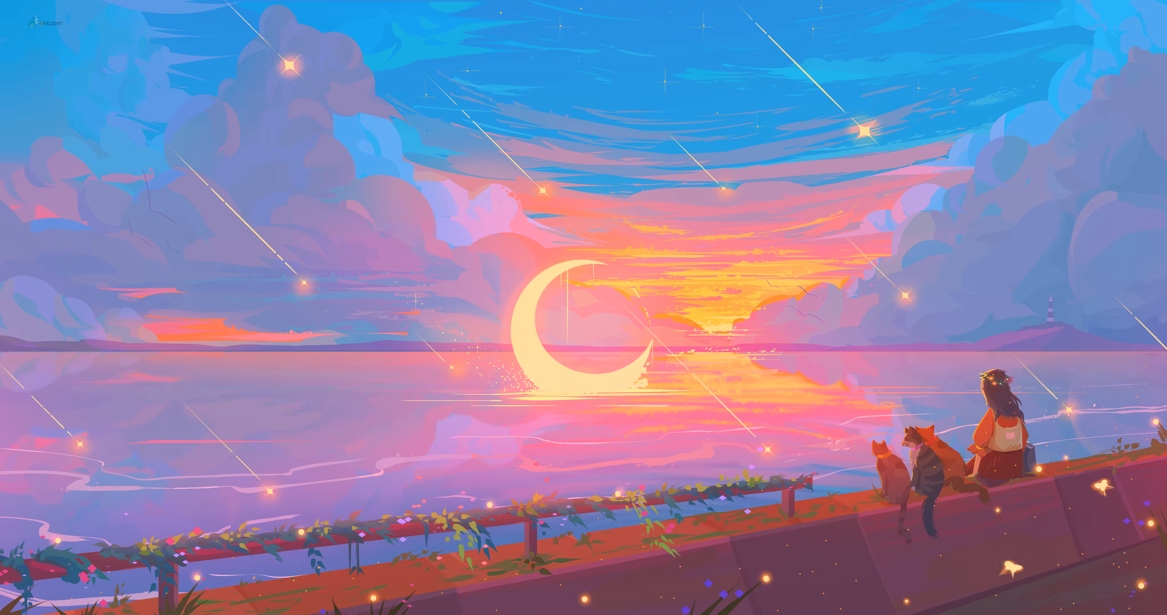 Sunset with friends