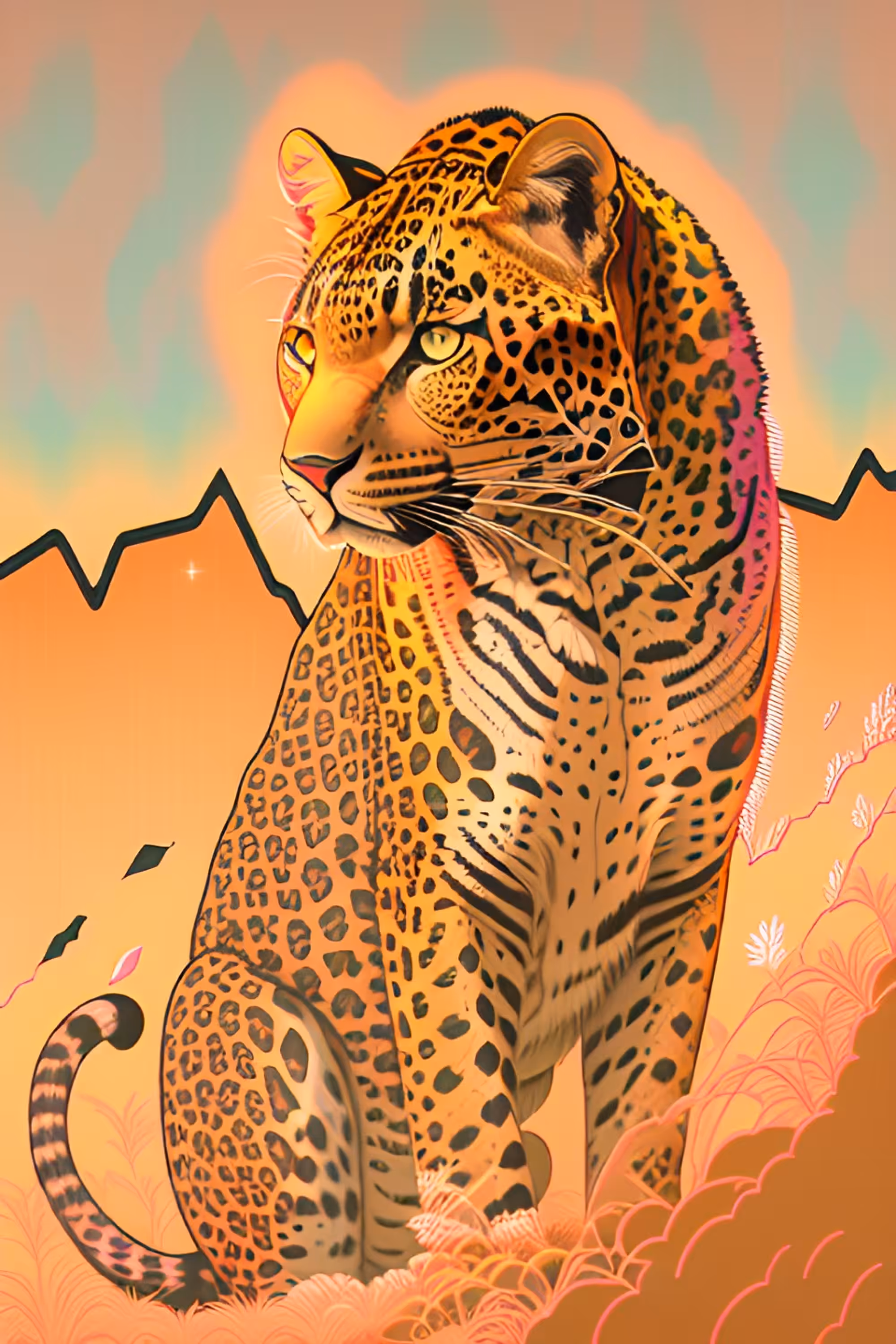 Leopard on the watch