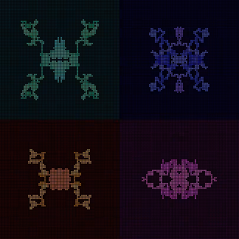 Dither Creatures 2x2 #8