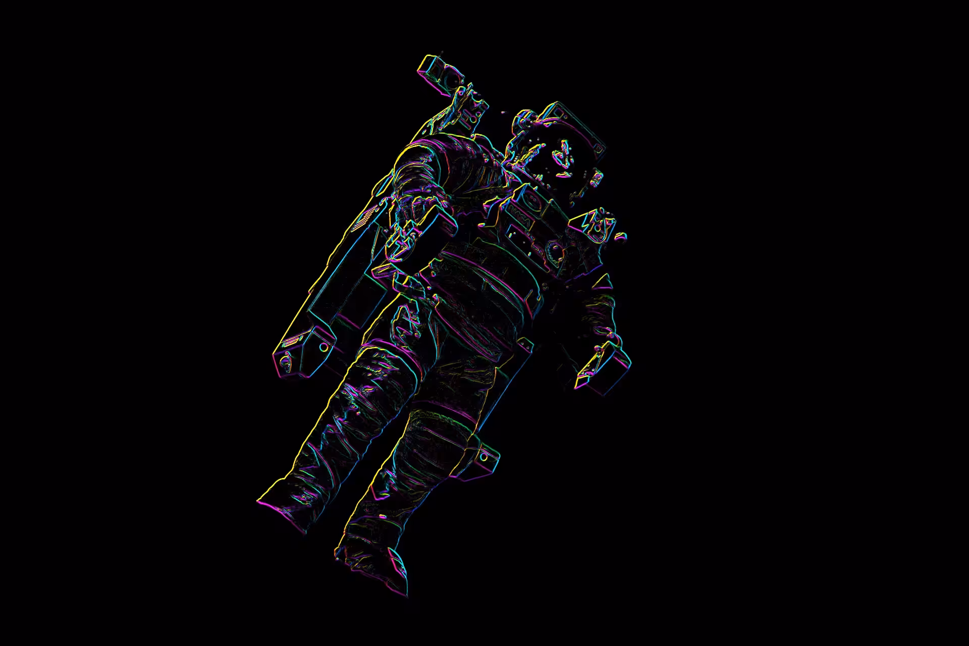 Neon Spaceman