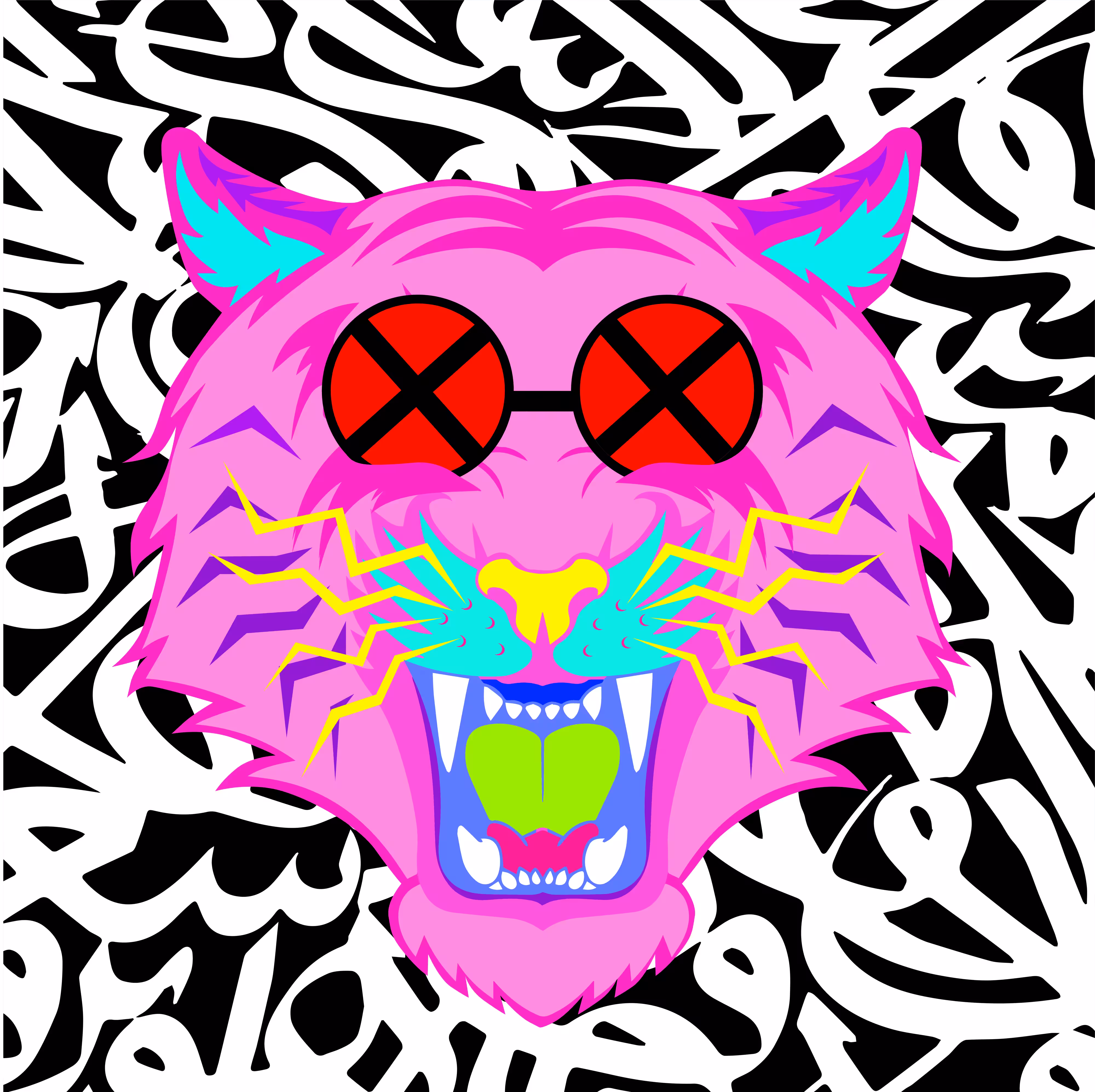 CRYPTO TIGER FACE #6