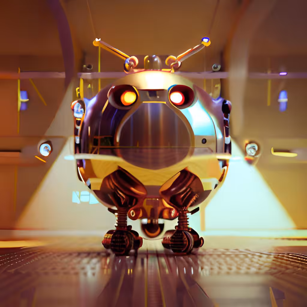 Golden Robotic Apples #68