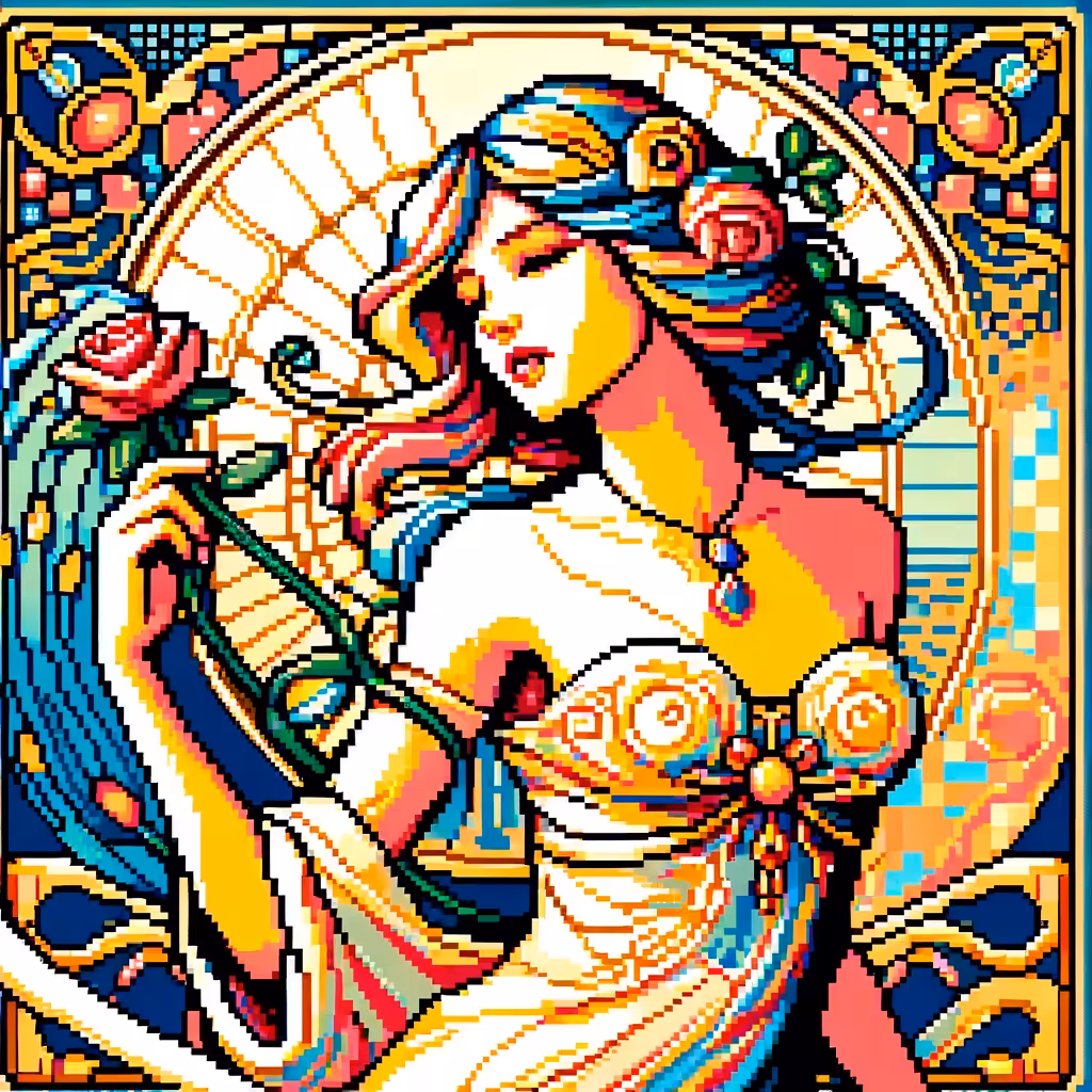 Pixel Nouveau 48 - The Golden Lady
