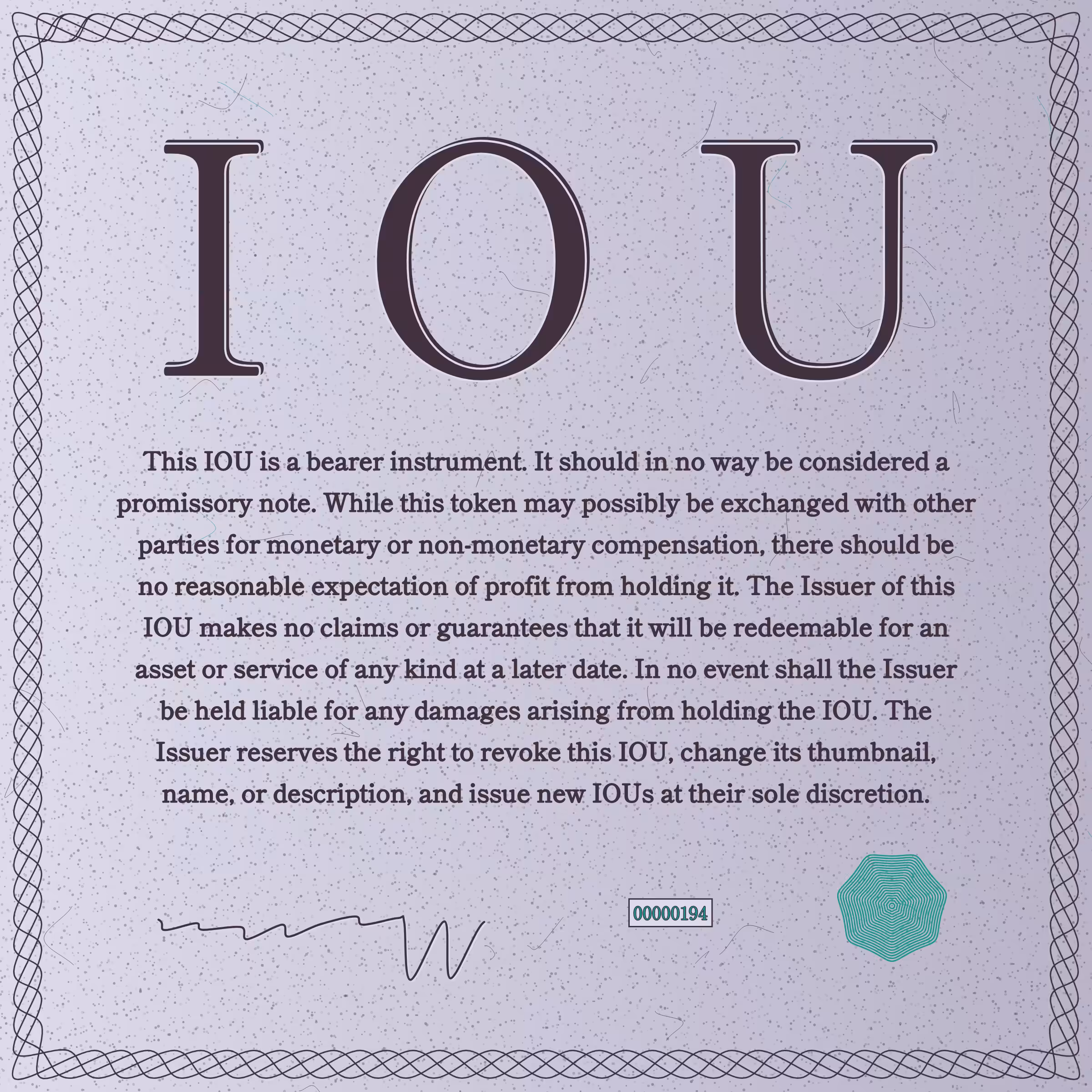 IOU #194