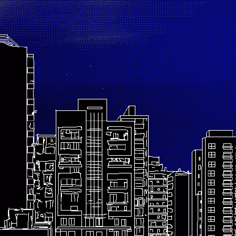Observing the city through #13