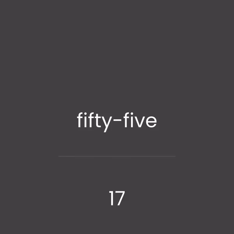 aoon - alphabetical order of numbers #17