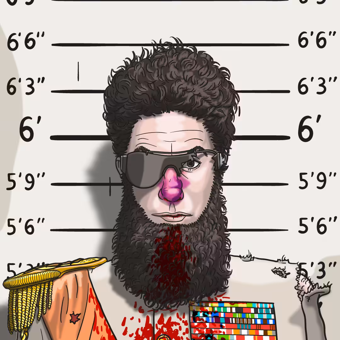 #8 from series "Presidents Mugshots"
